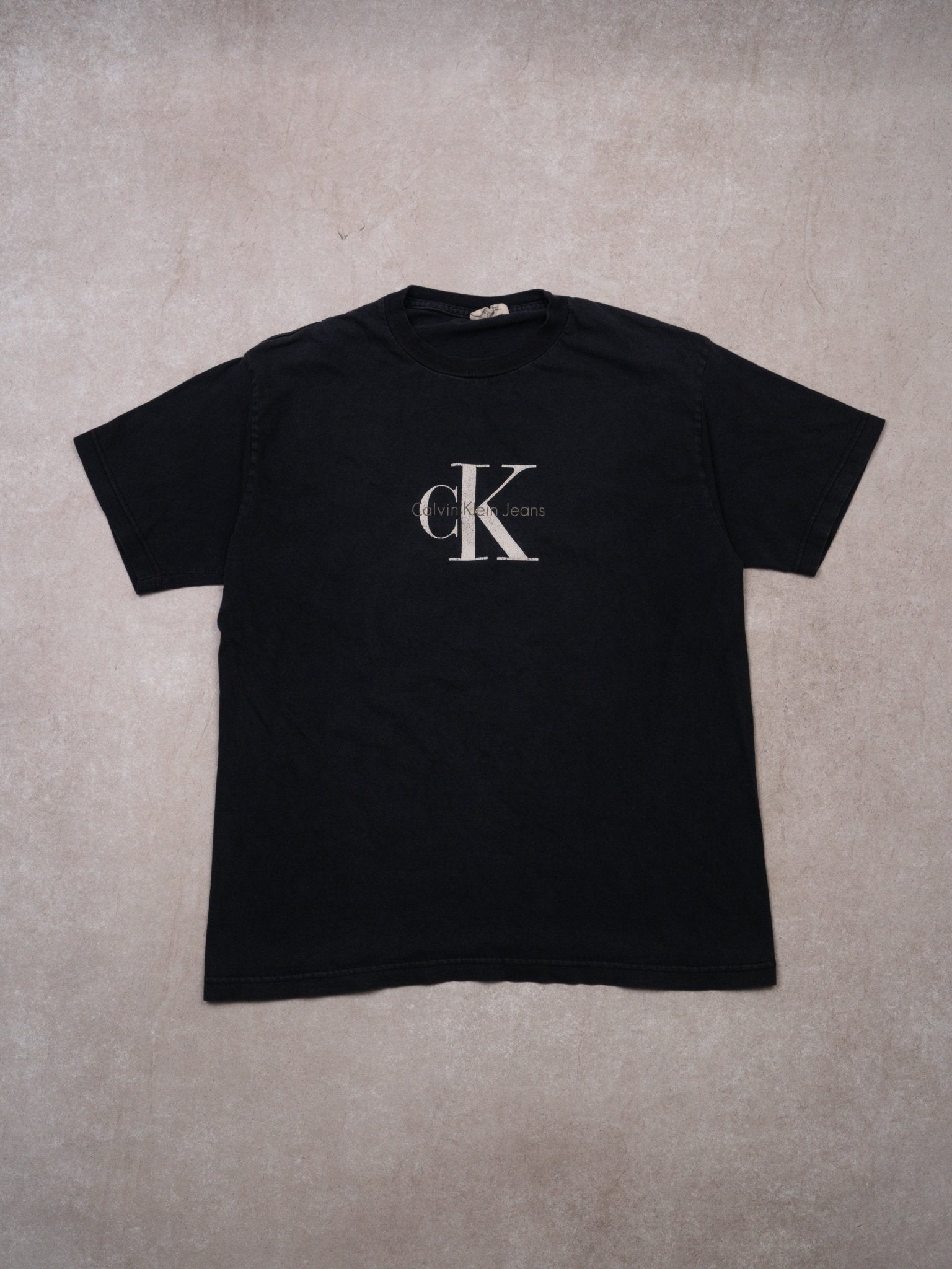 Vintage 90s Black Calvin Klein Jeans Tee (M)