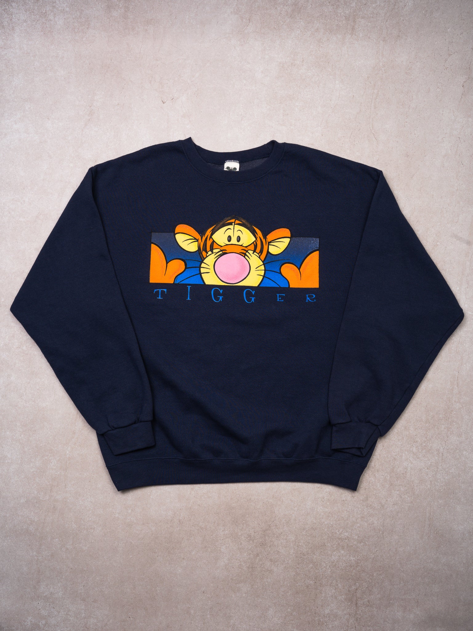Vintage 90s Navy Tigger Crewneck (XL)