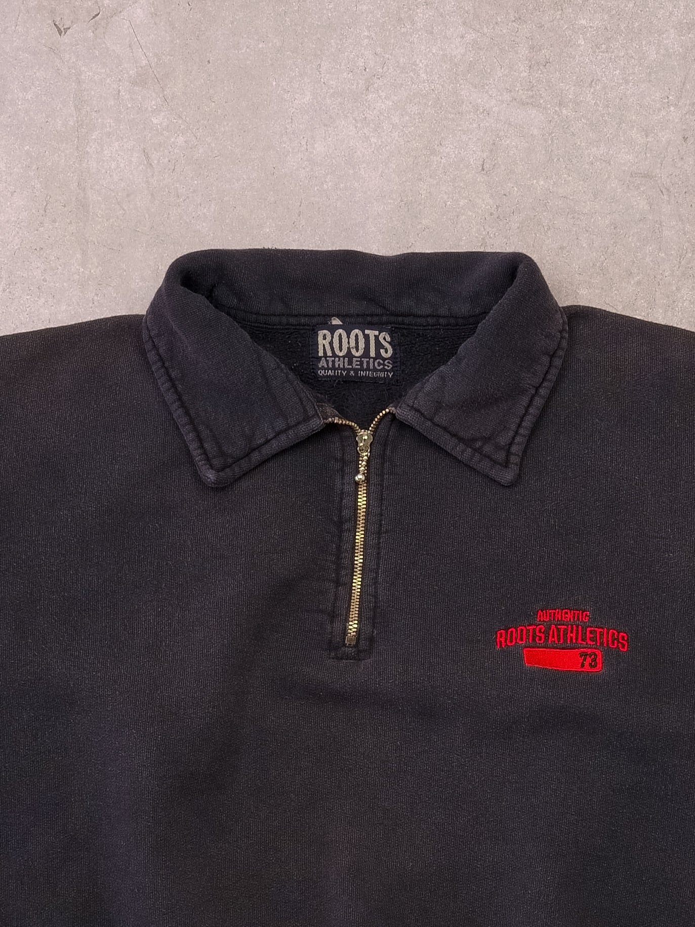 Vintage 90s Dark Grey Authentic Roots Athletics Crewneck (L)