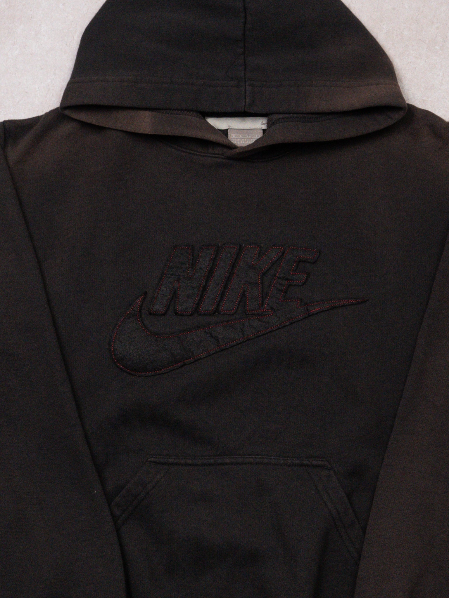 Vintage Black Sun Faded Nike Hoodie (M)