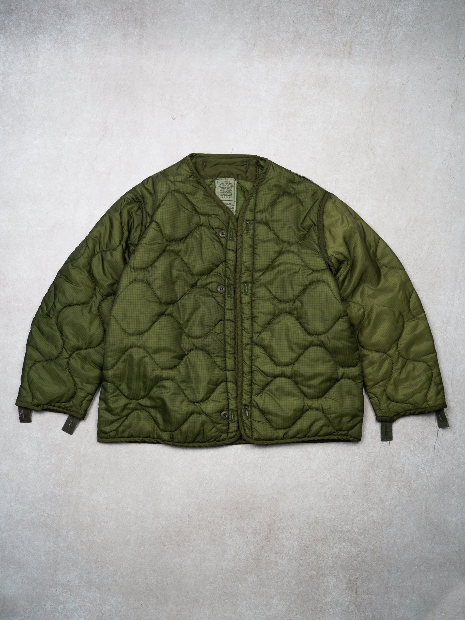 Vintage 80s Green Army Liner Jacket 2.0 (L/XL)