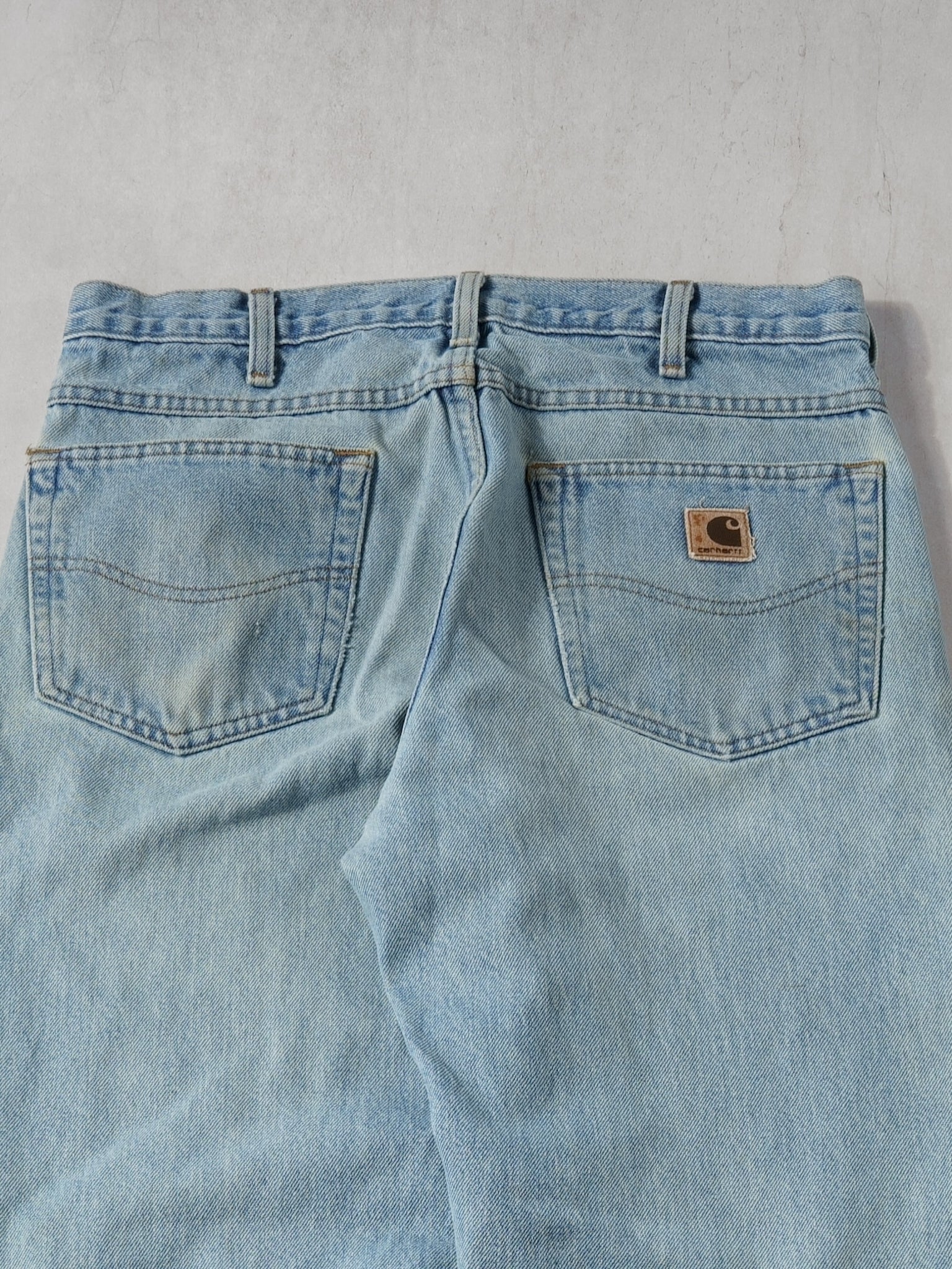 Vintage 90s Light Washed Blue Carhartt Denim Jeans (32x32)
