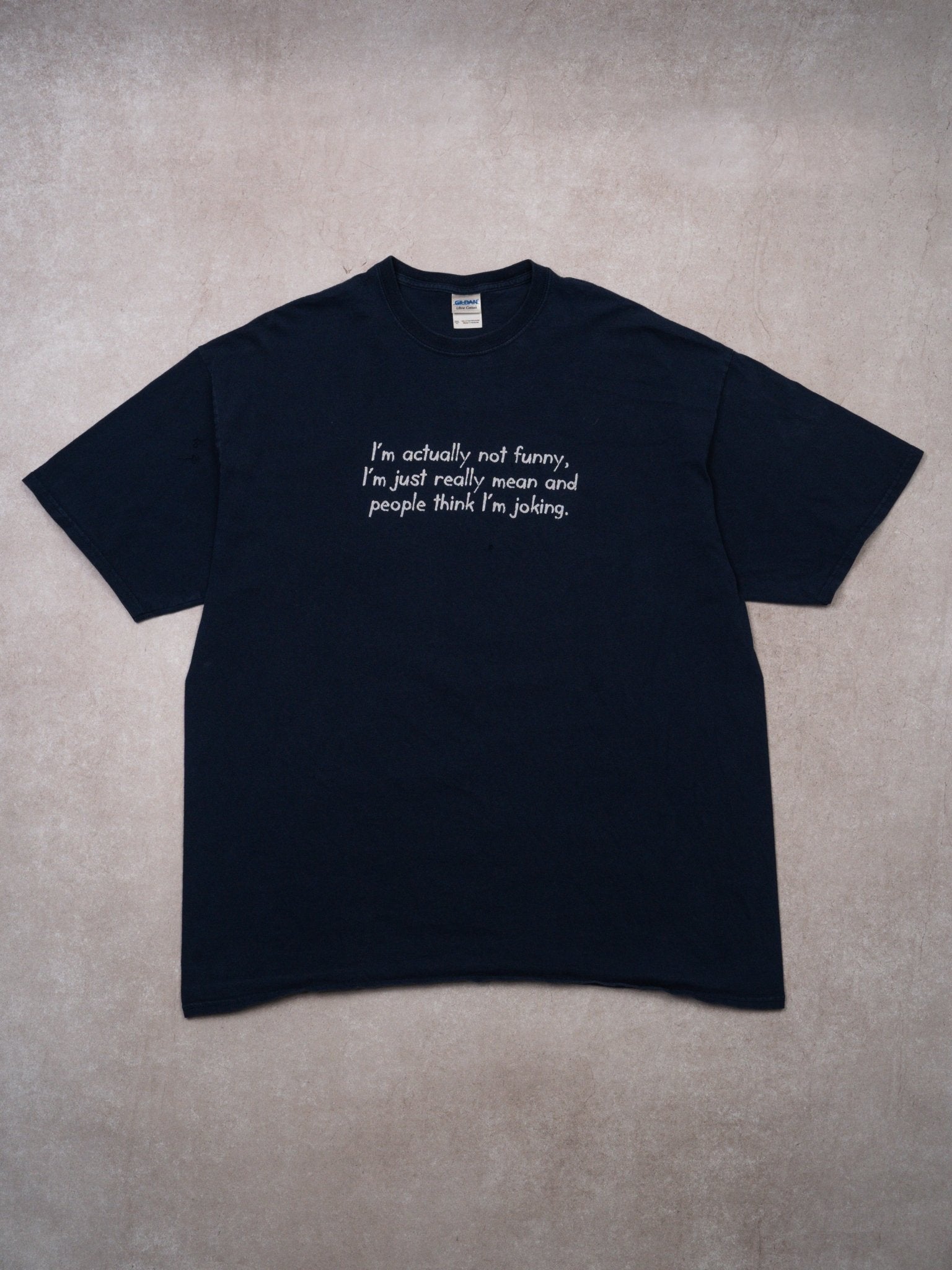 Vintage Blue Rugged 'Im Actually Not Funny' Tee (XL)