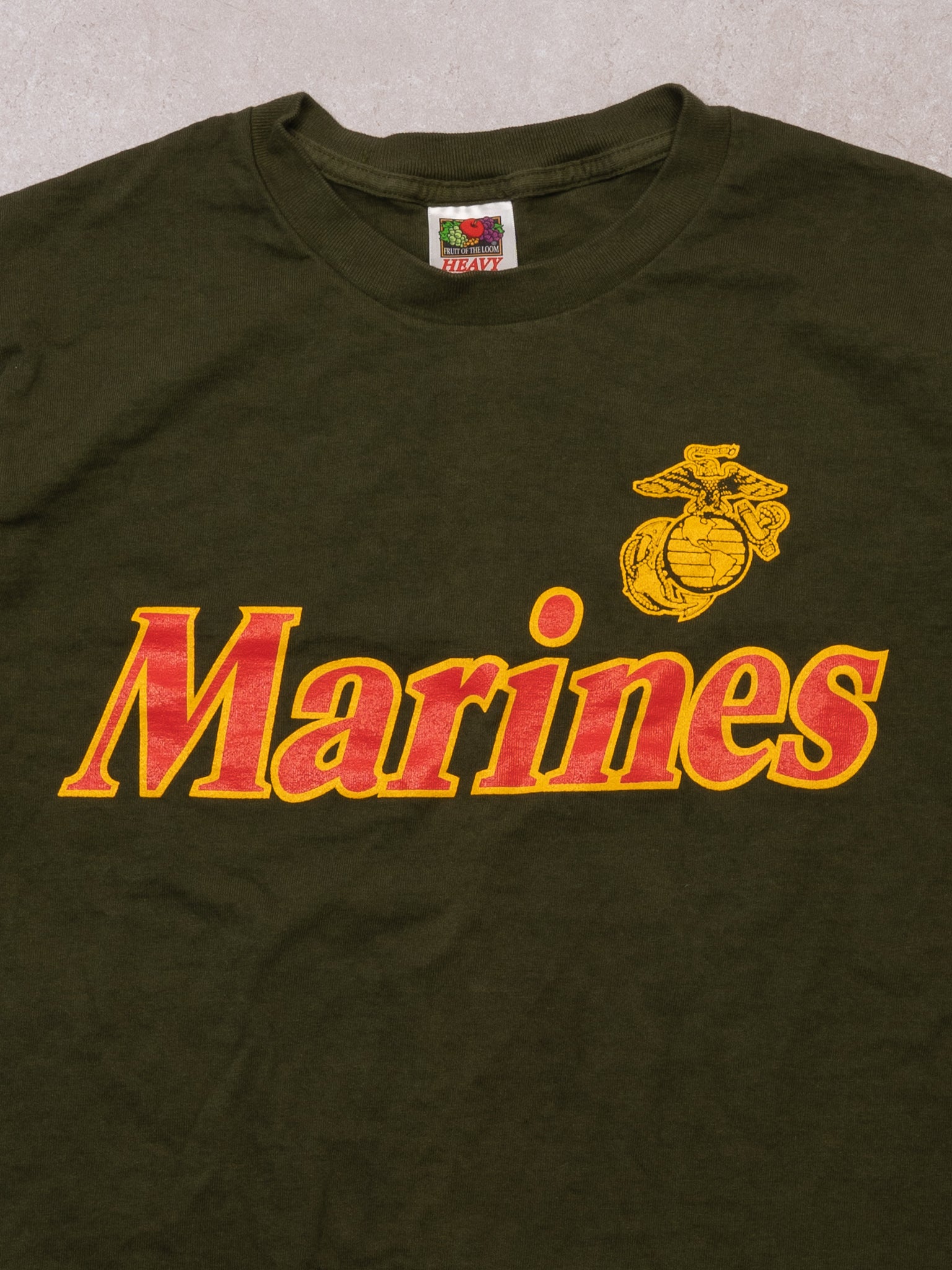 Vintage Green Marine Corps League PA Tee (S)