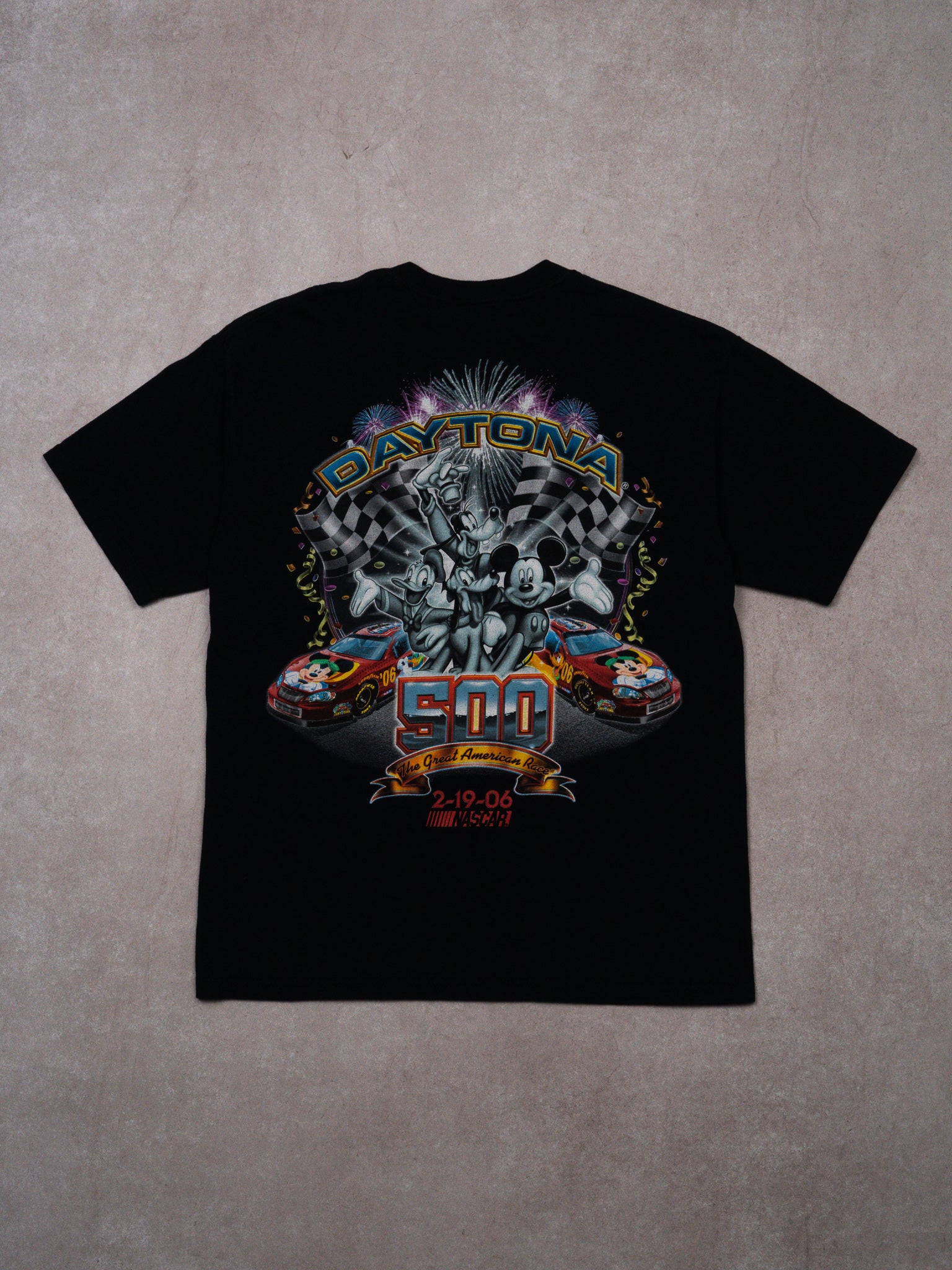 Vintage '06 Black Daytona 500 x Disney Tee (M)