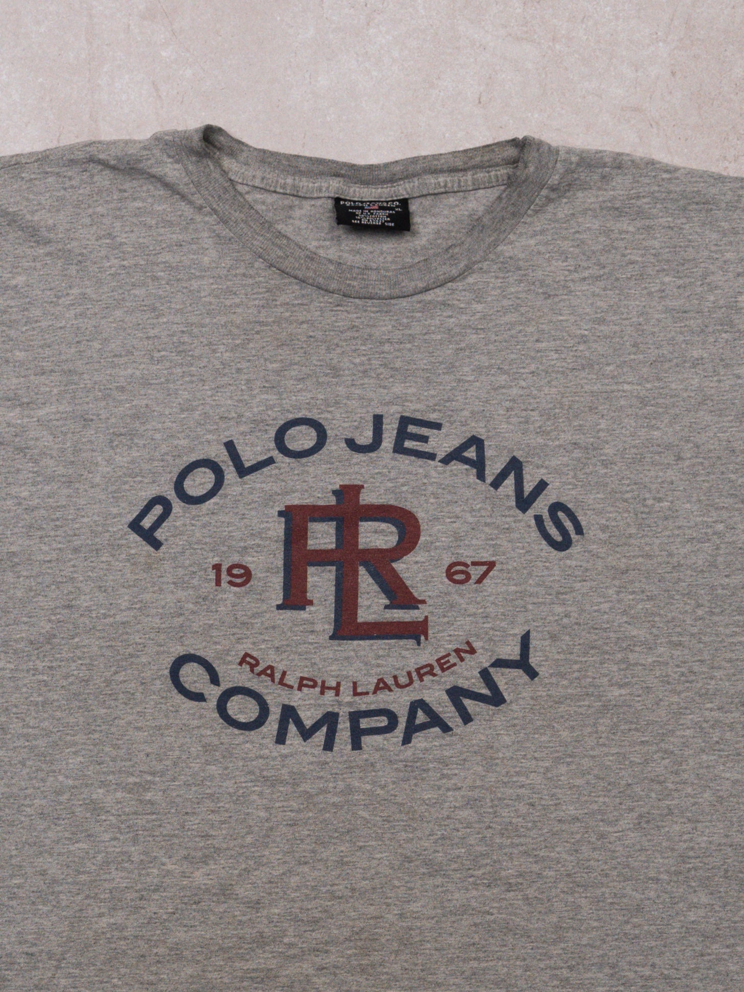 Vintage Grey Polo Jeans Company Tee (XL)