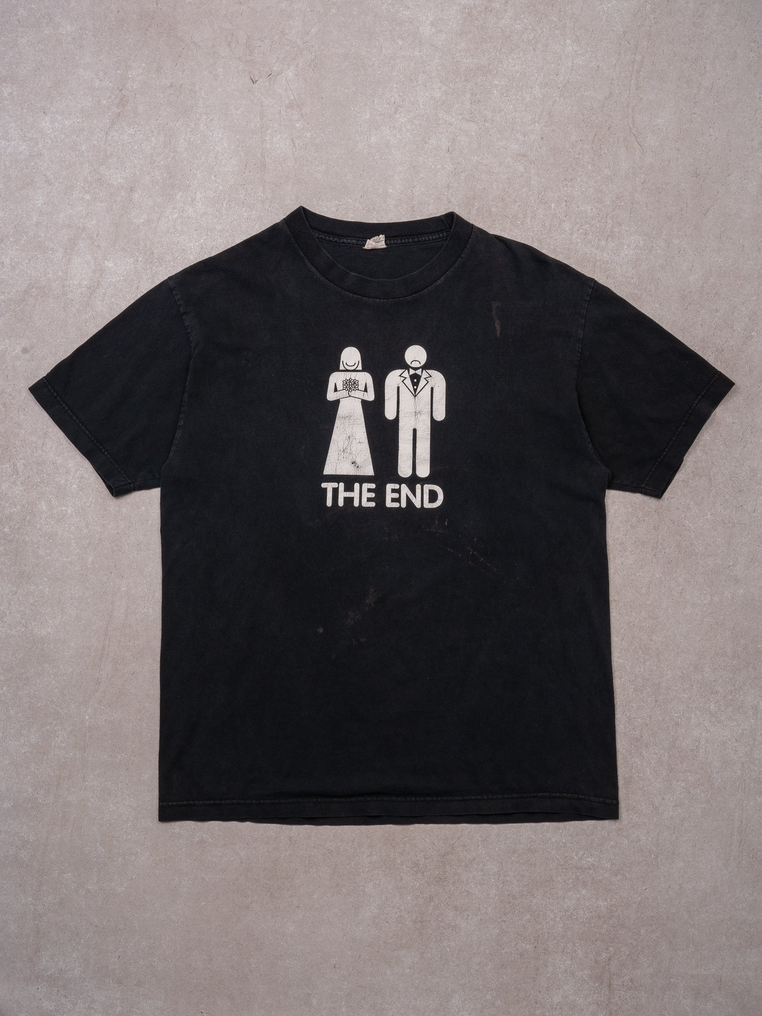 VIntage 90s Black The End Tee (L)