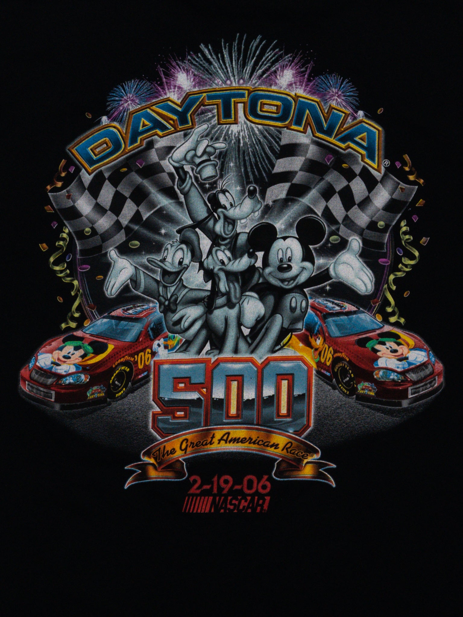Vintage '06 Black Daytona 500 x Disney Tee (M)