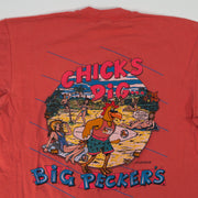 Vintage Pink Big Peckers Bar + Grill Tee (M)