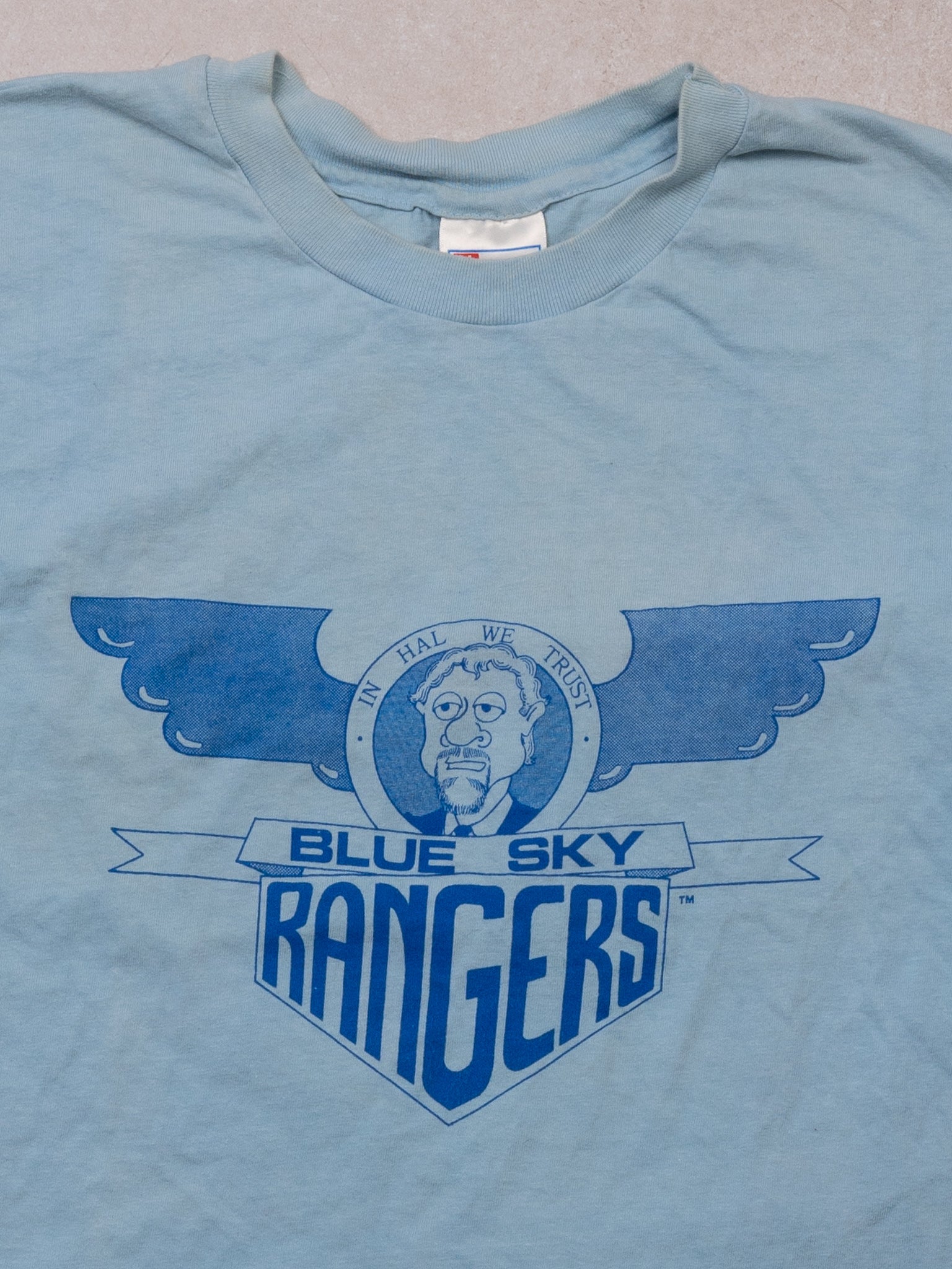 Vintage 90s Baby Blue Sky Ranger Single Stitch Tee (S/M)