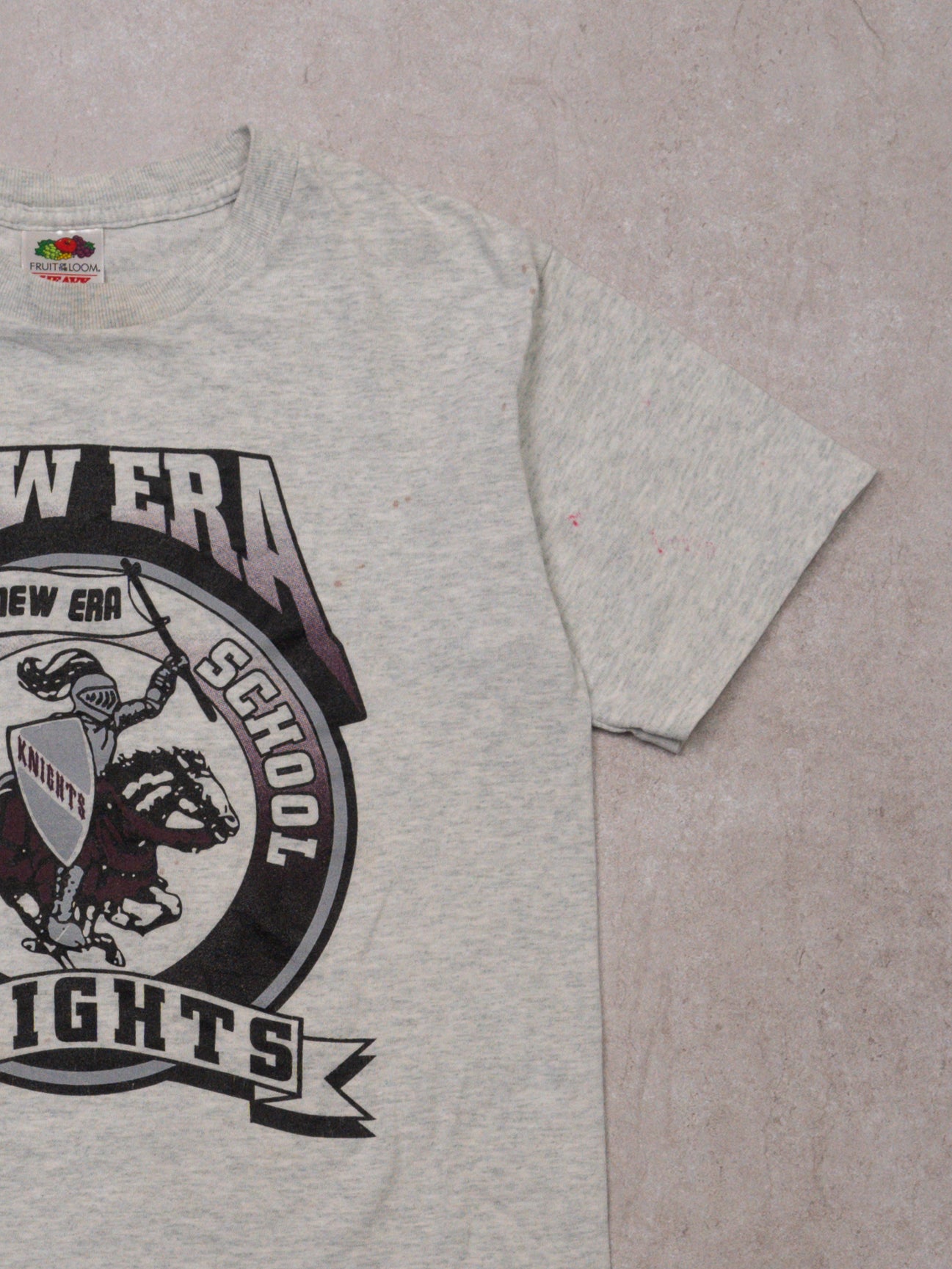 Vintage Grey New Era Knights Baby Tee (XS)