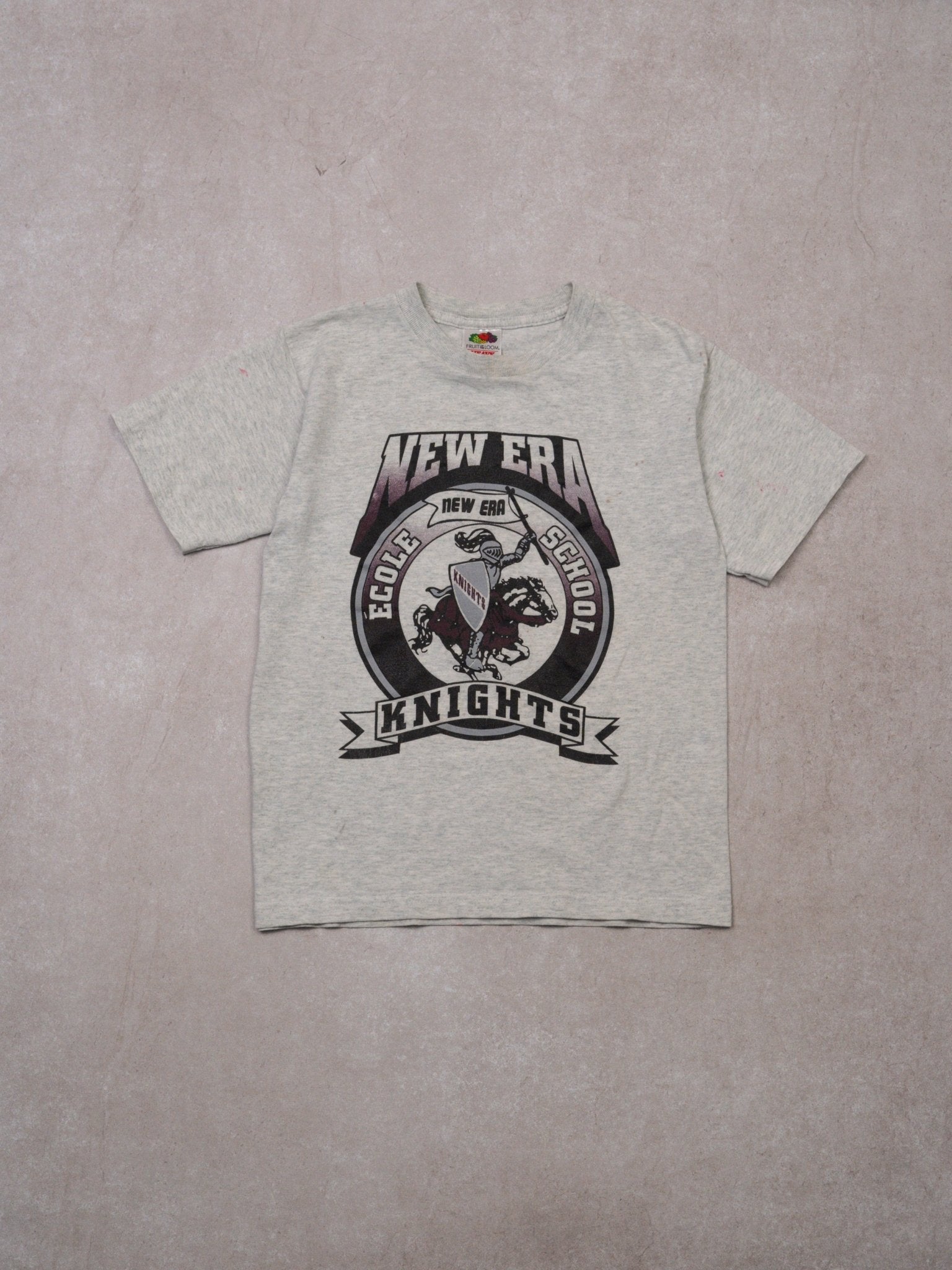 Vintage Grey New Era Knights Baby Tee (XS)