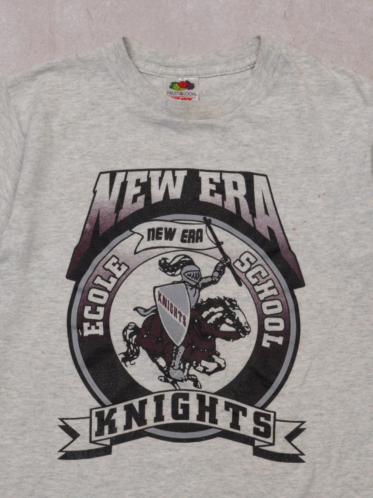 Vintage Grey New Era Knights Baby Tee (XS)