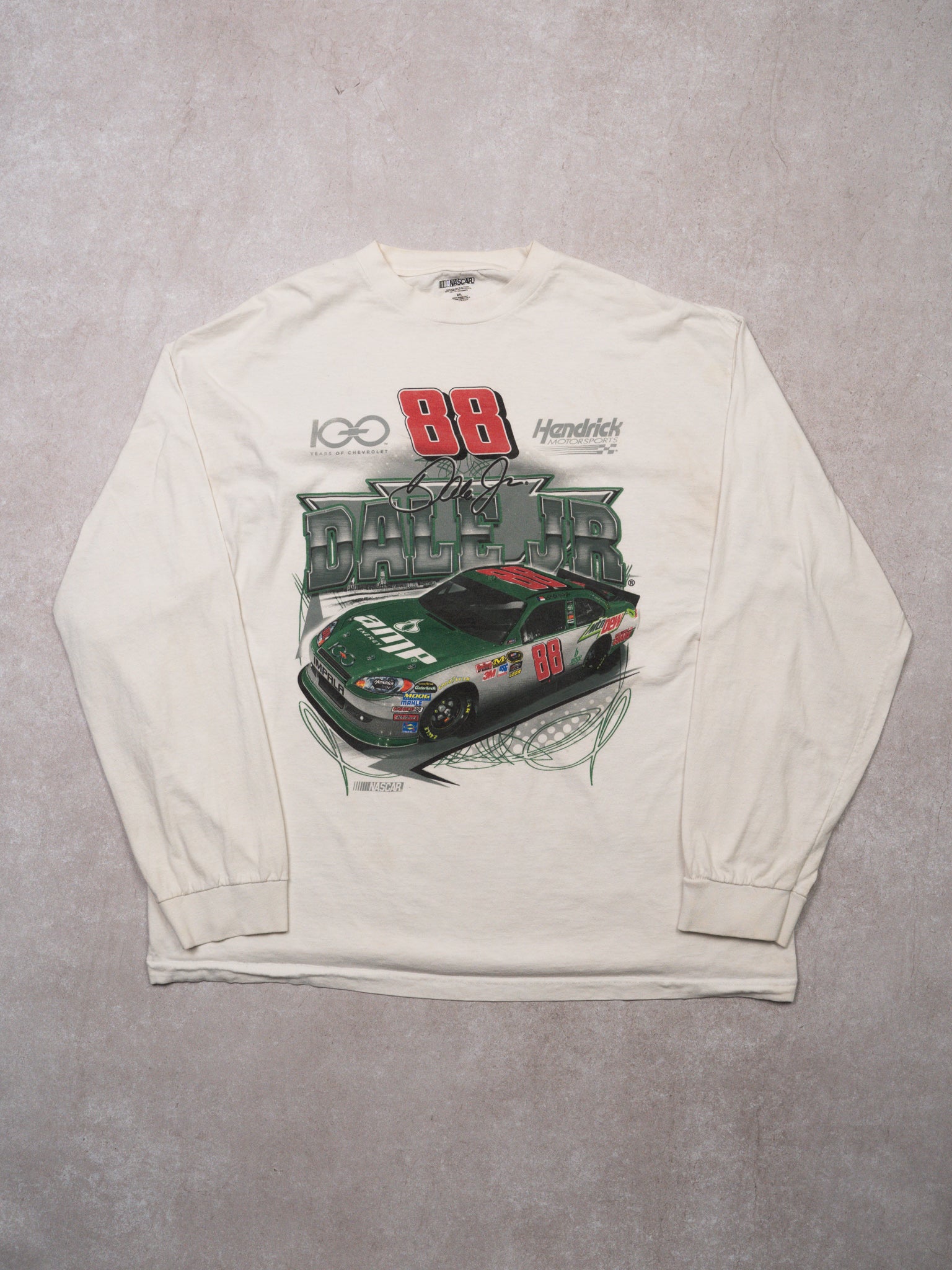 White 88 Henrdick NASCAR 100 Years Long Sleeve (XL)