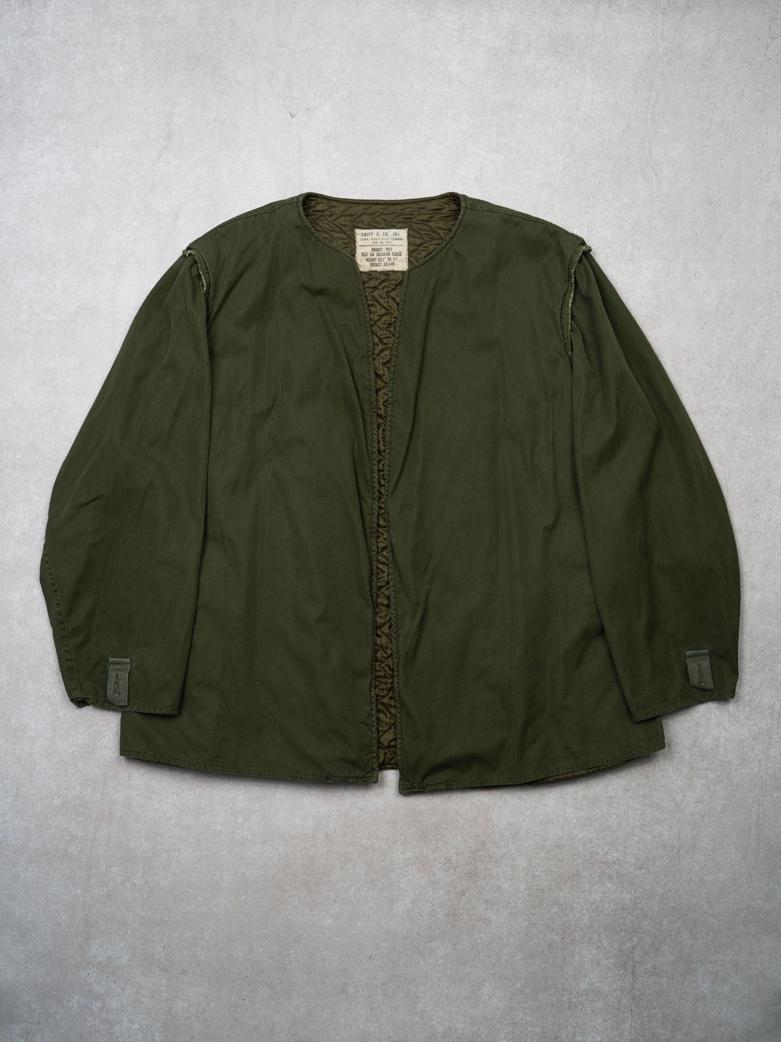Vintage '67 Green Army Combat Liner (L/XL)
