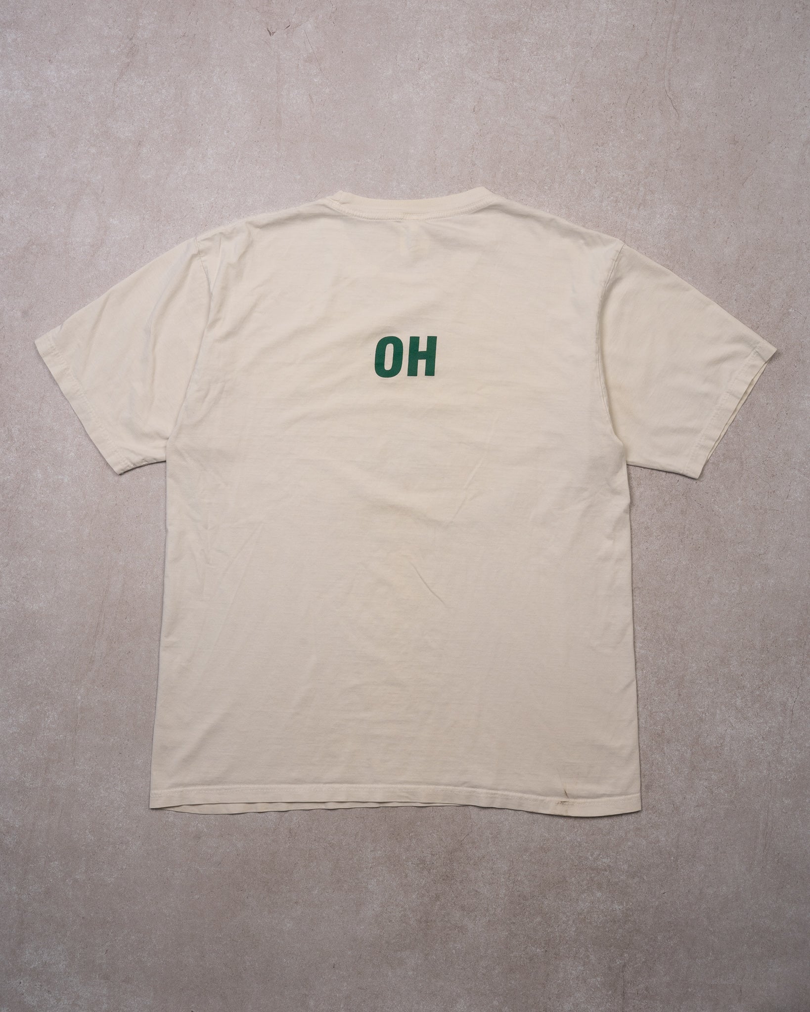 Vintage White Fighting Irish Basketball Tee (M)