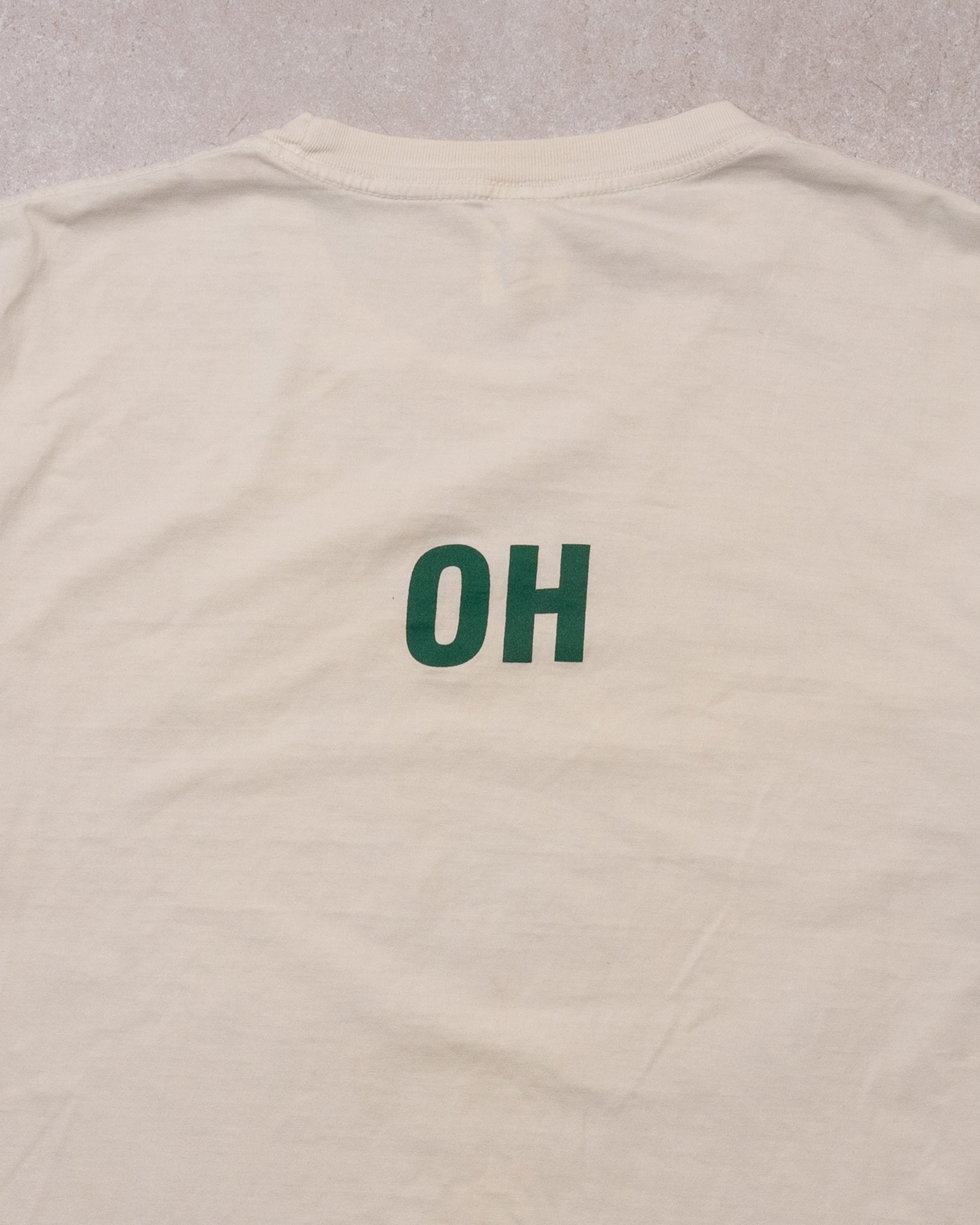 Vintage White Fighting Irish Basketball Tee (M)