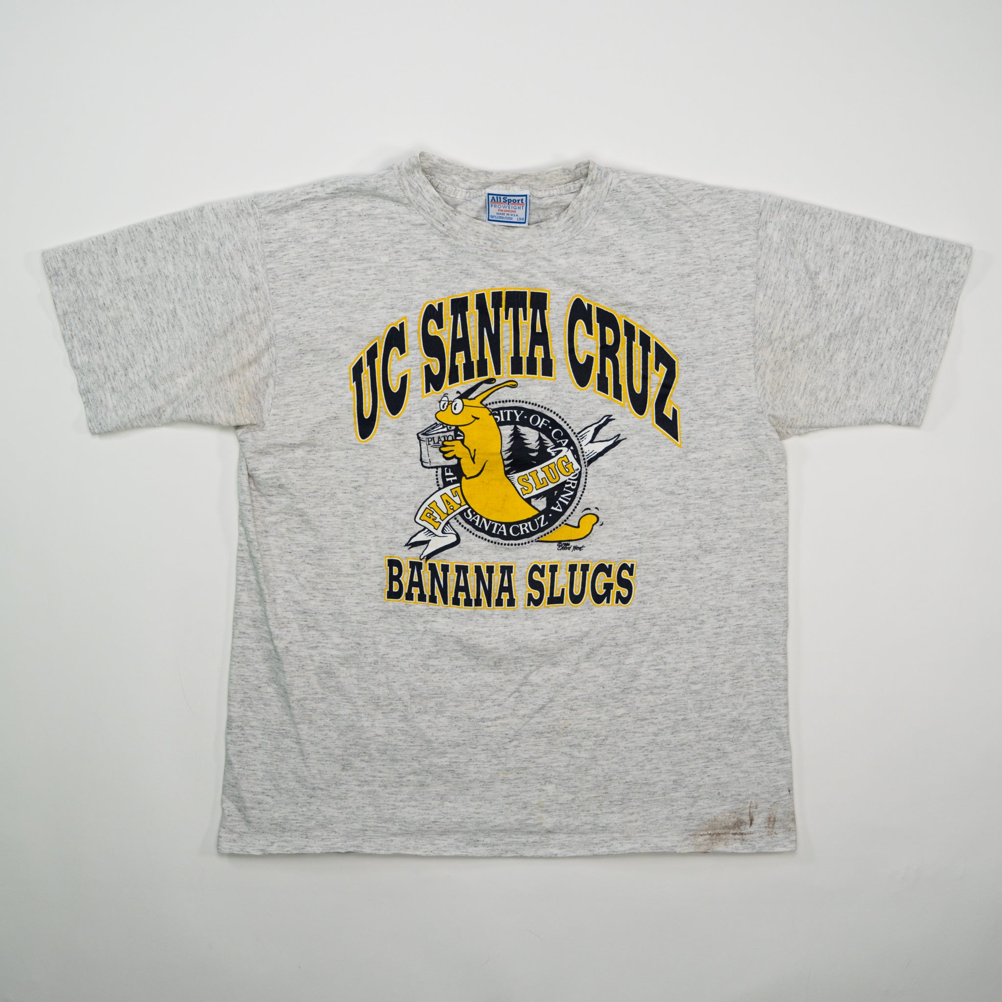 Vintage 90s Single Stitch UC Santa Cruz Banana Slugs Tee (M)