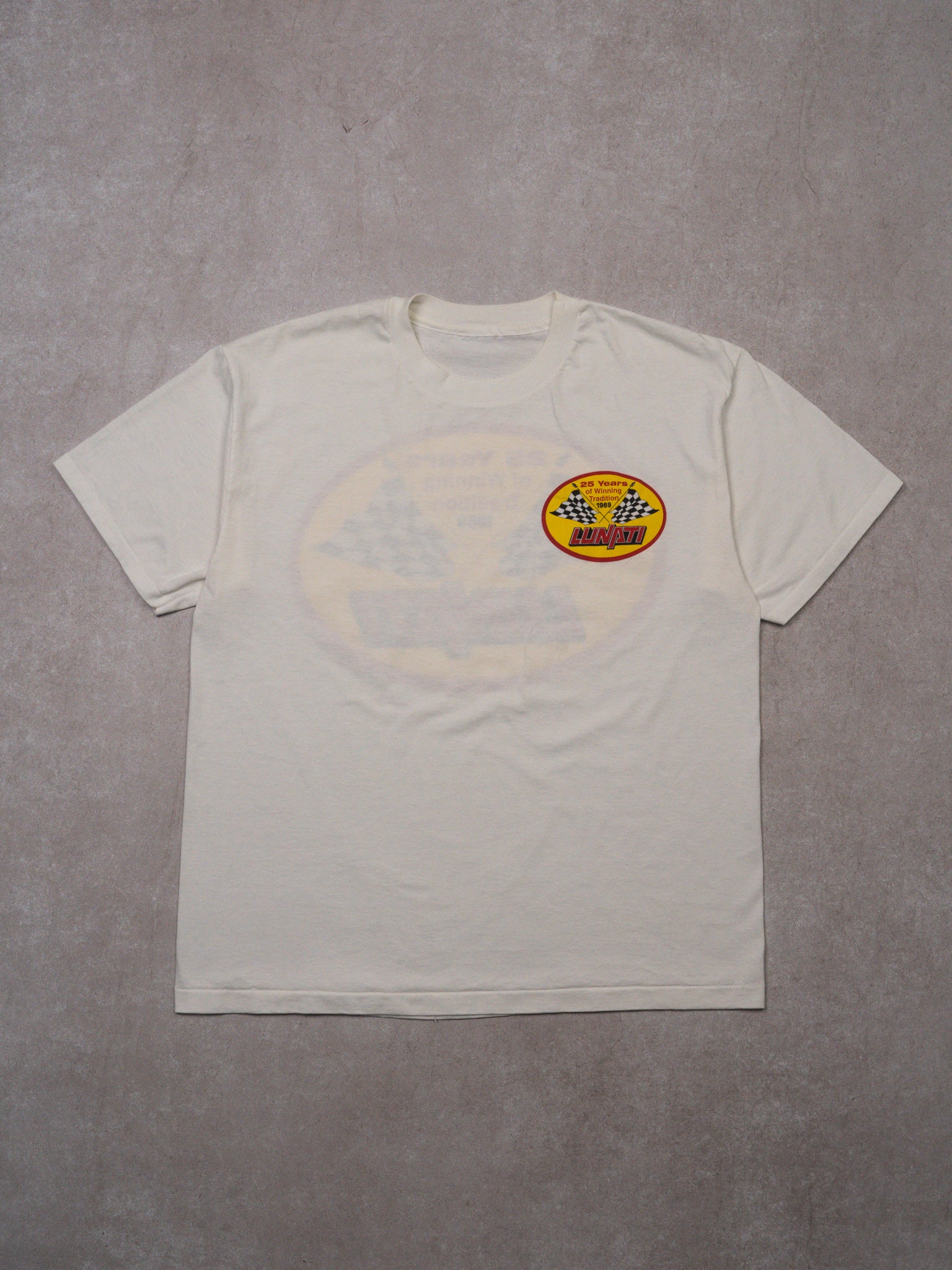 Vintage 90s White Lunati Racing Company Tee (L)