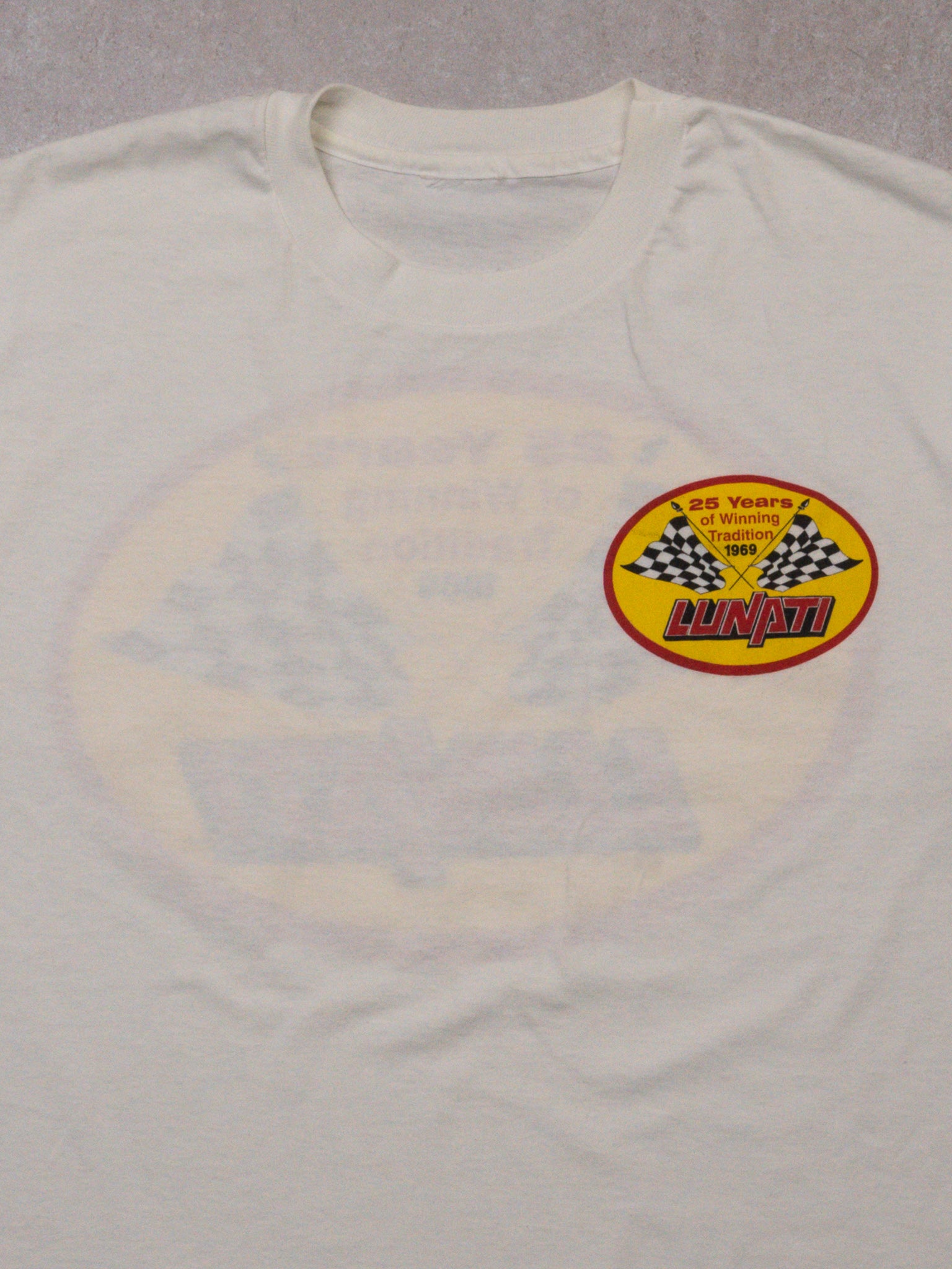 Vintage 90s White Lunati Racing Company Tee (L)