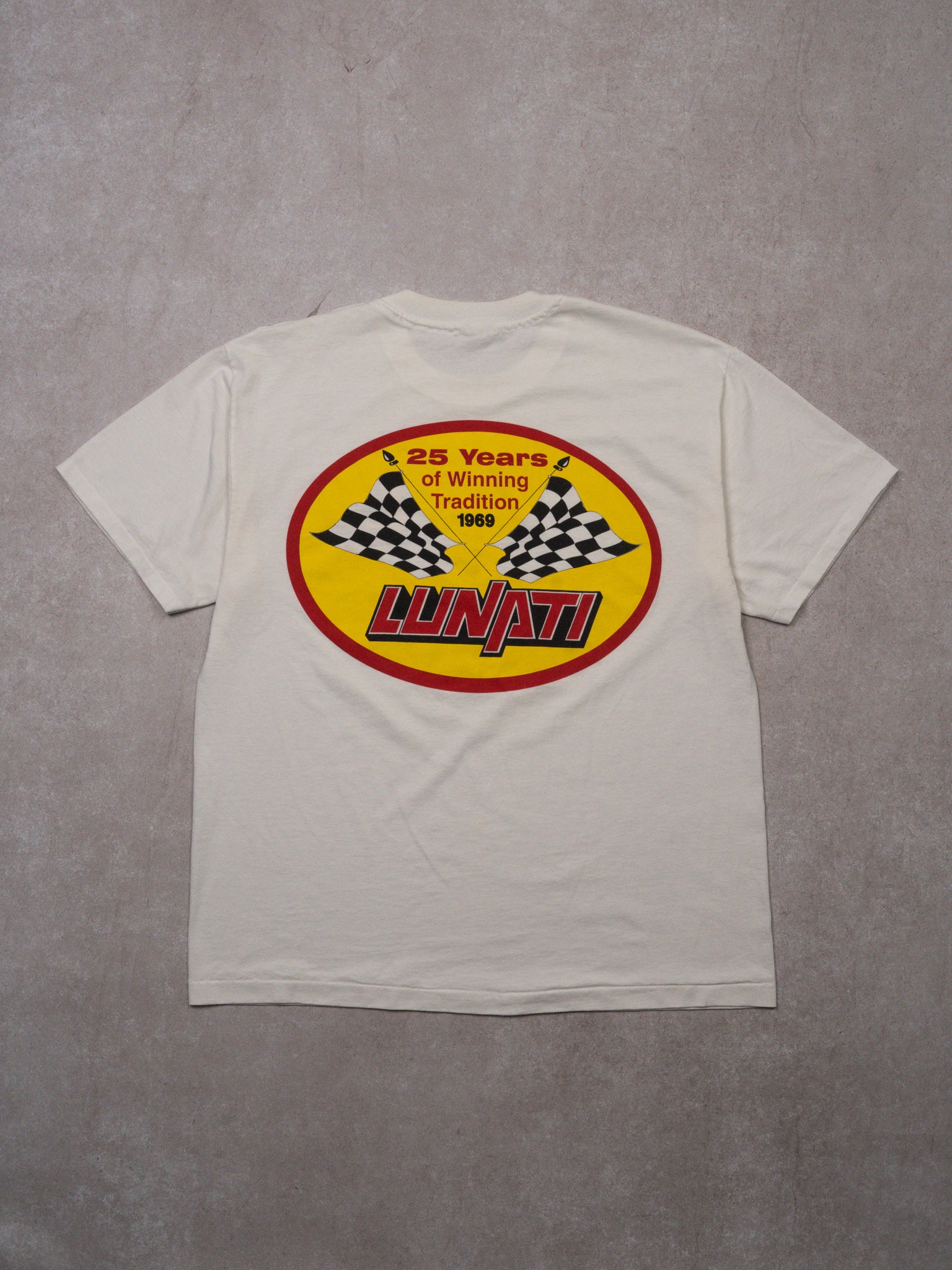 Vintage 90s White Lunati Racing Company Tee (L)