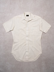 Vintage 70s White Mach II Arrow Short Sleeve Dress Shirt (M)