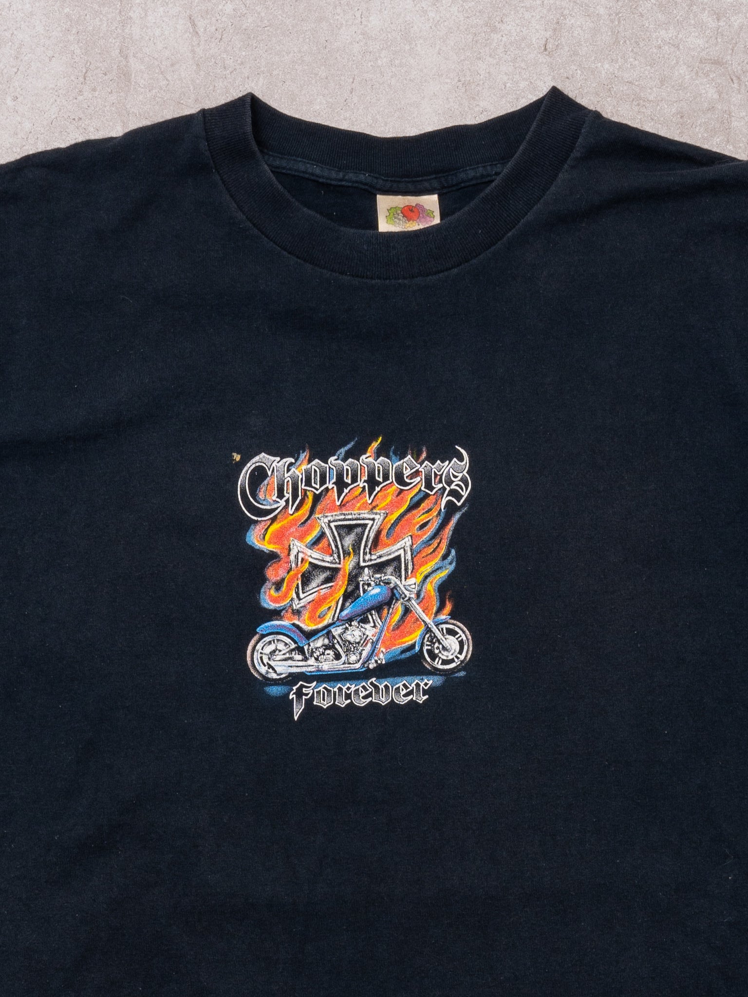 Vintage Black Choppers Forever Flame Tee (L)