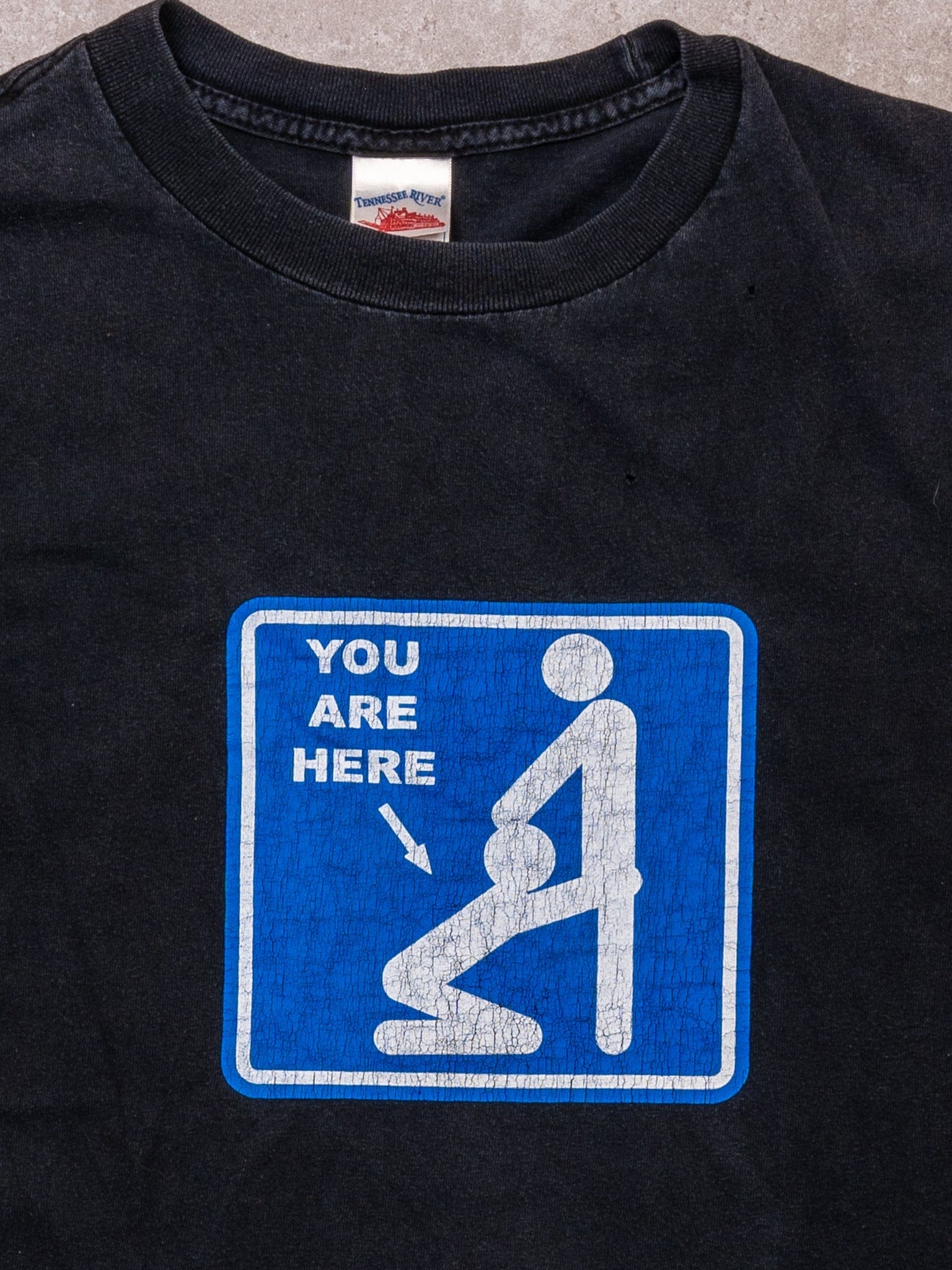 Vintage Black You Are Here Tee (M)