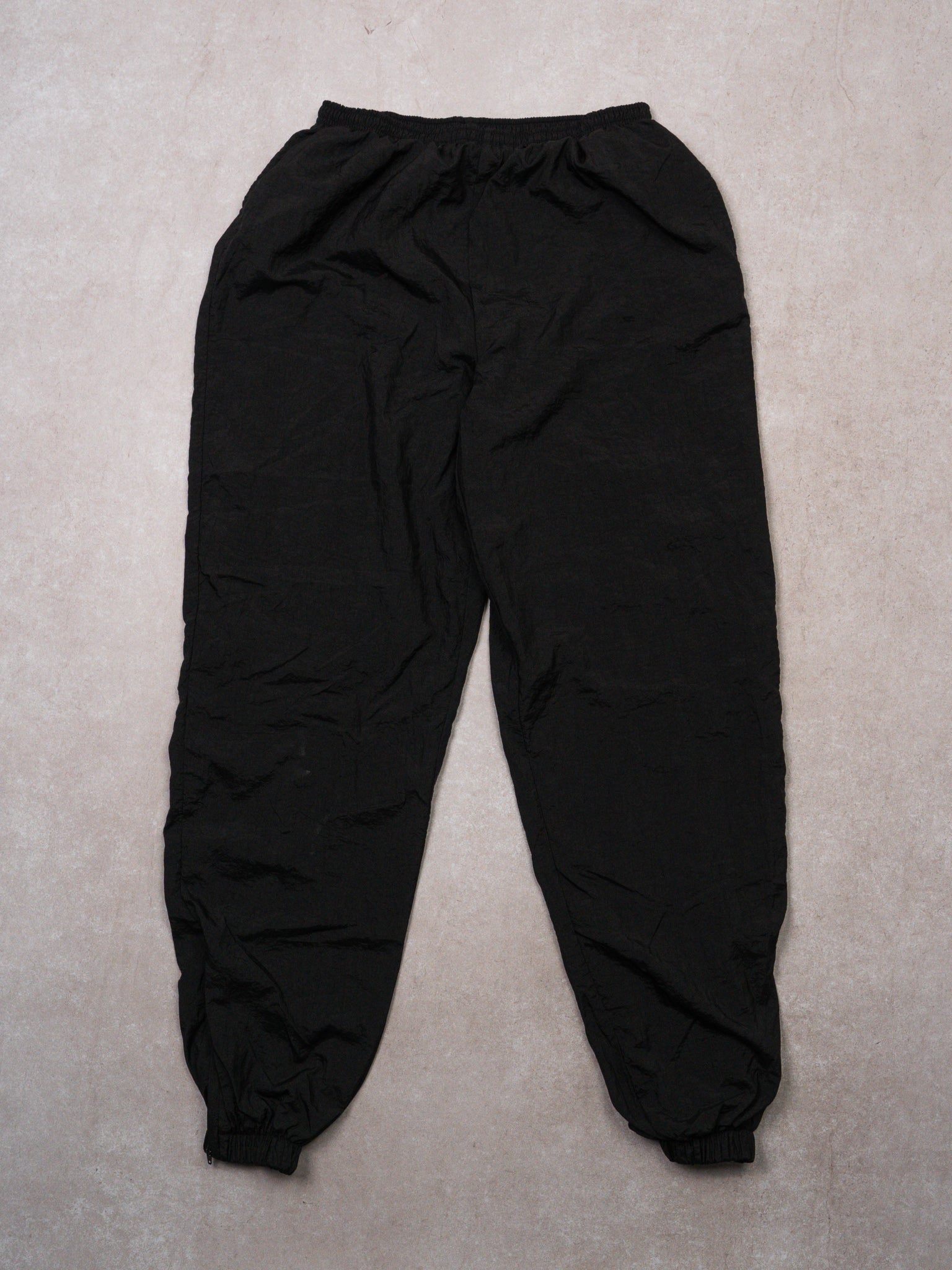 Vintage 90s Black Nike Windbreaker Pants (28-30 x 30)