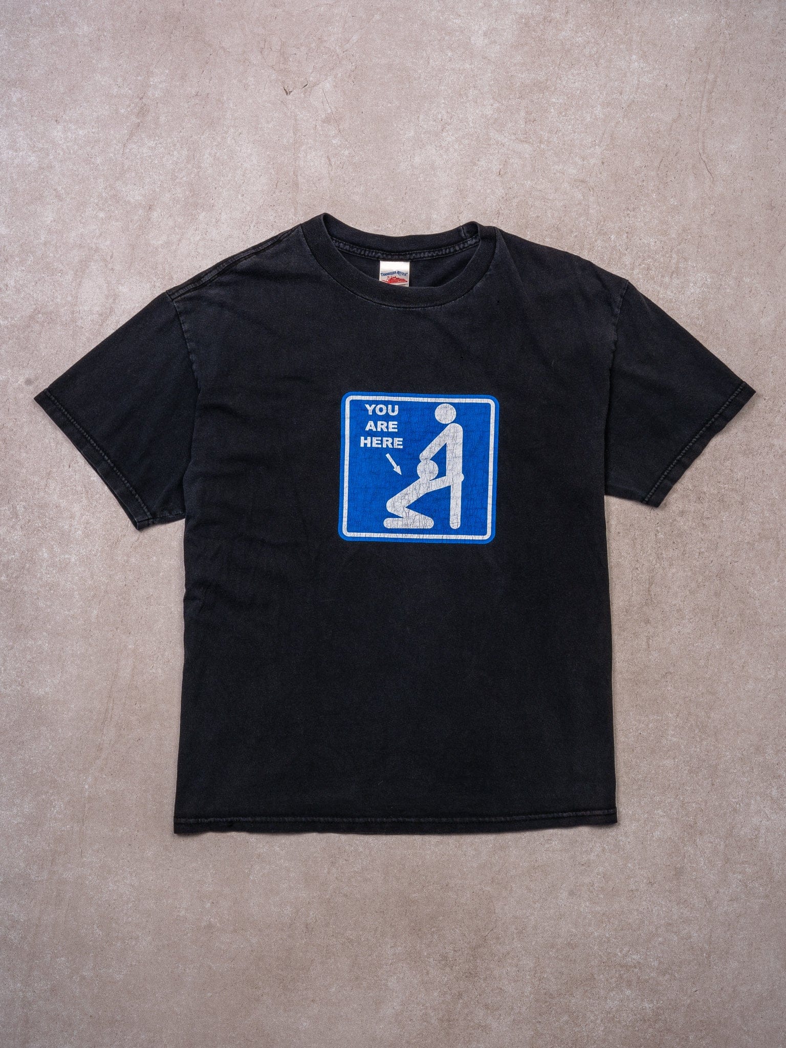 Vintage Black You Are Here Tee (M)