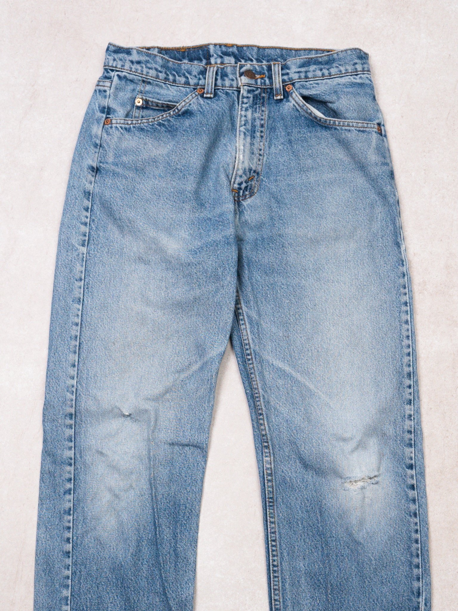 Vintage 80s Blue 505 Straight Leg Levi Jeans  (30 x 33)