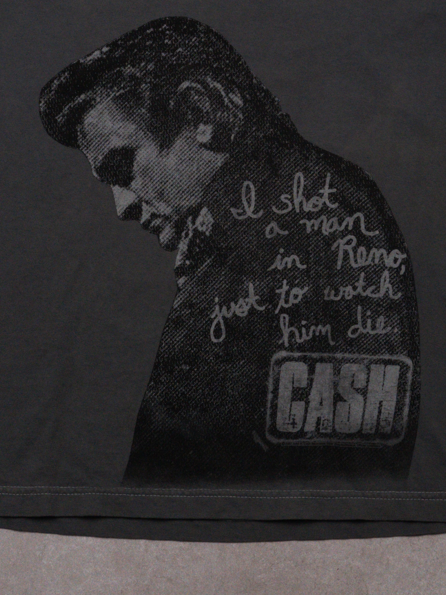 Vintage Grey Elvis Cash Tee (M)