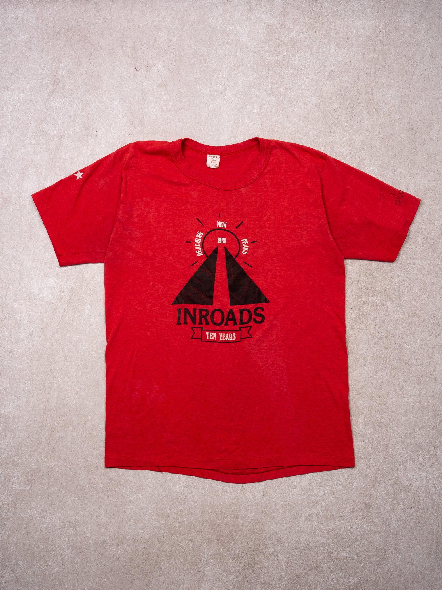 Vintage 80s Red Inroads Single Stitch Tee (S)