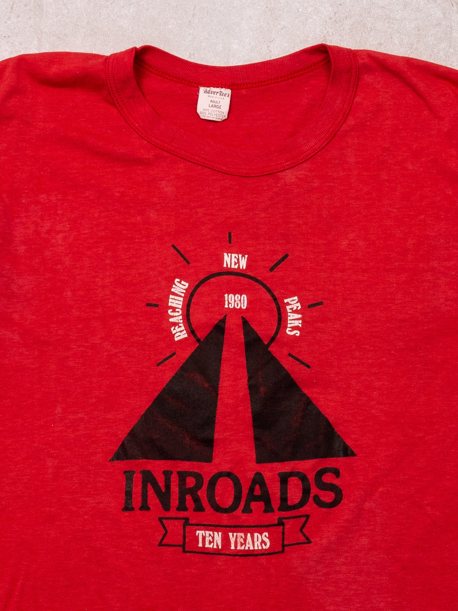 Vintage 80s Red Inroads Single Stitch Tee (S)