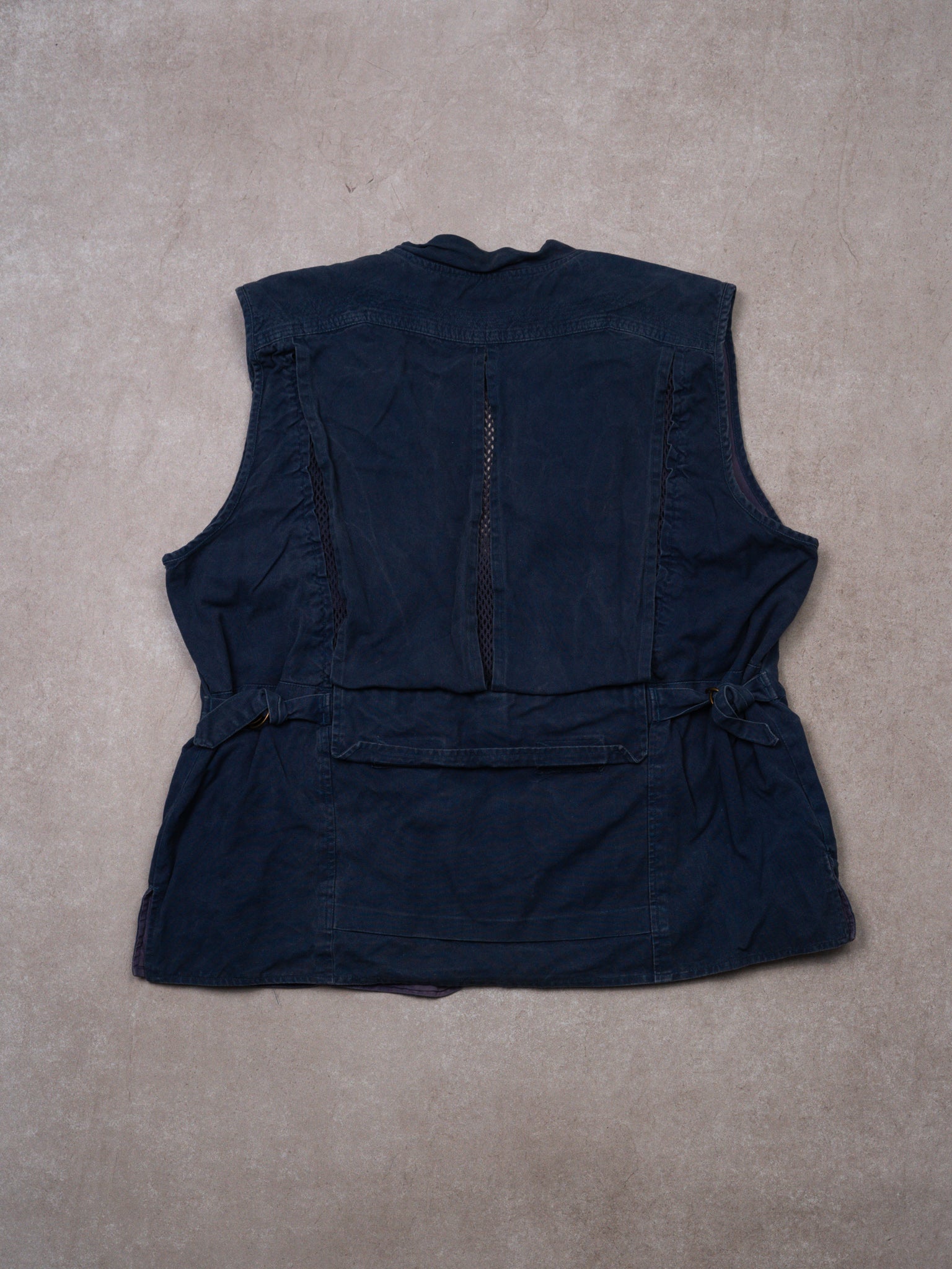 Vintage 90s Faded Blue + Purple Fishing Utility Vest (M)