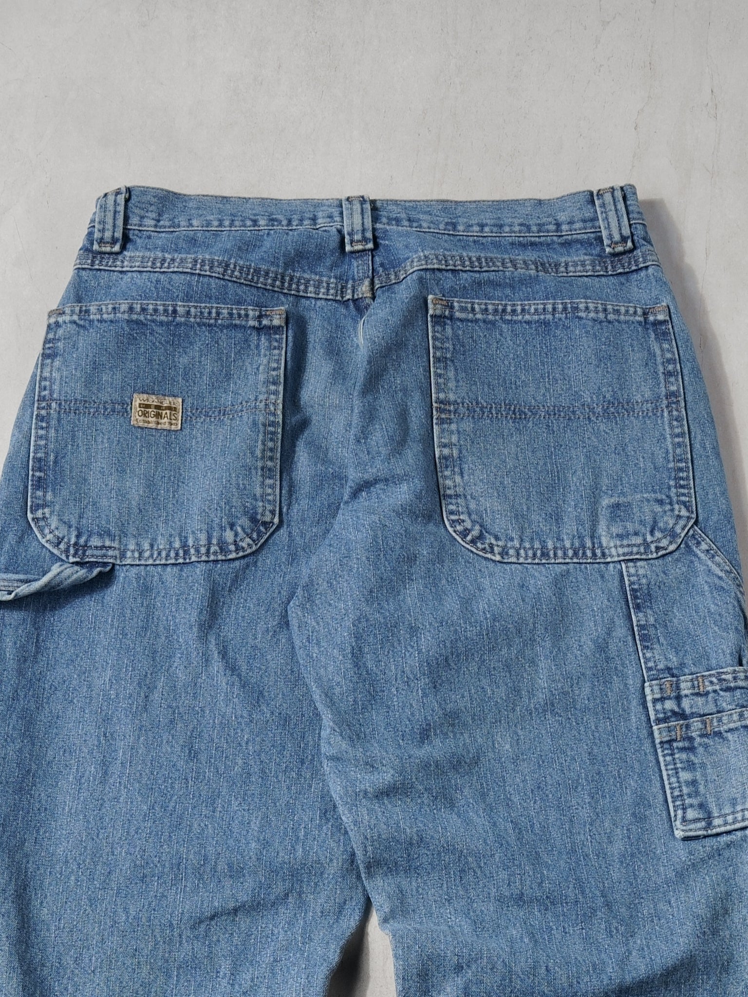 Vintage 90s Blue Wranglers Carpenter Pants (30x29)