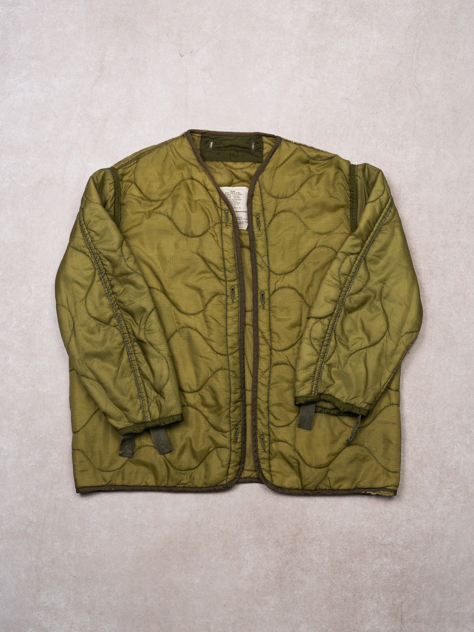 Vintage Olive Green Army Liner (M/L) – Rebalance Vintage