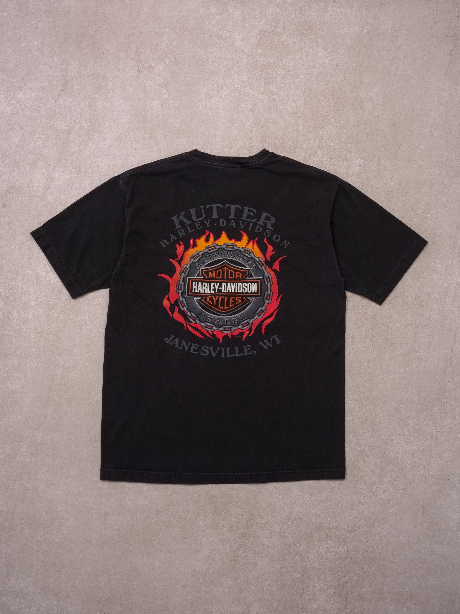 Vintage 05' Black Kutter Harley Davidson Tee (S/M)
