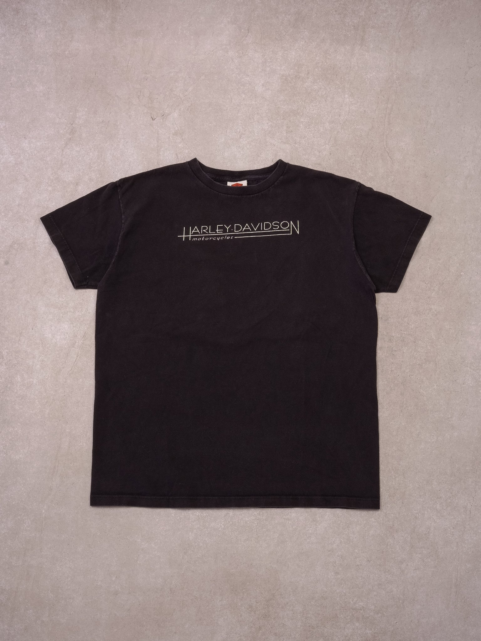 Vintage 02' Black Wilkins Barre Harley Davidson Tee (S/M)