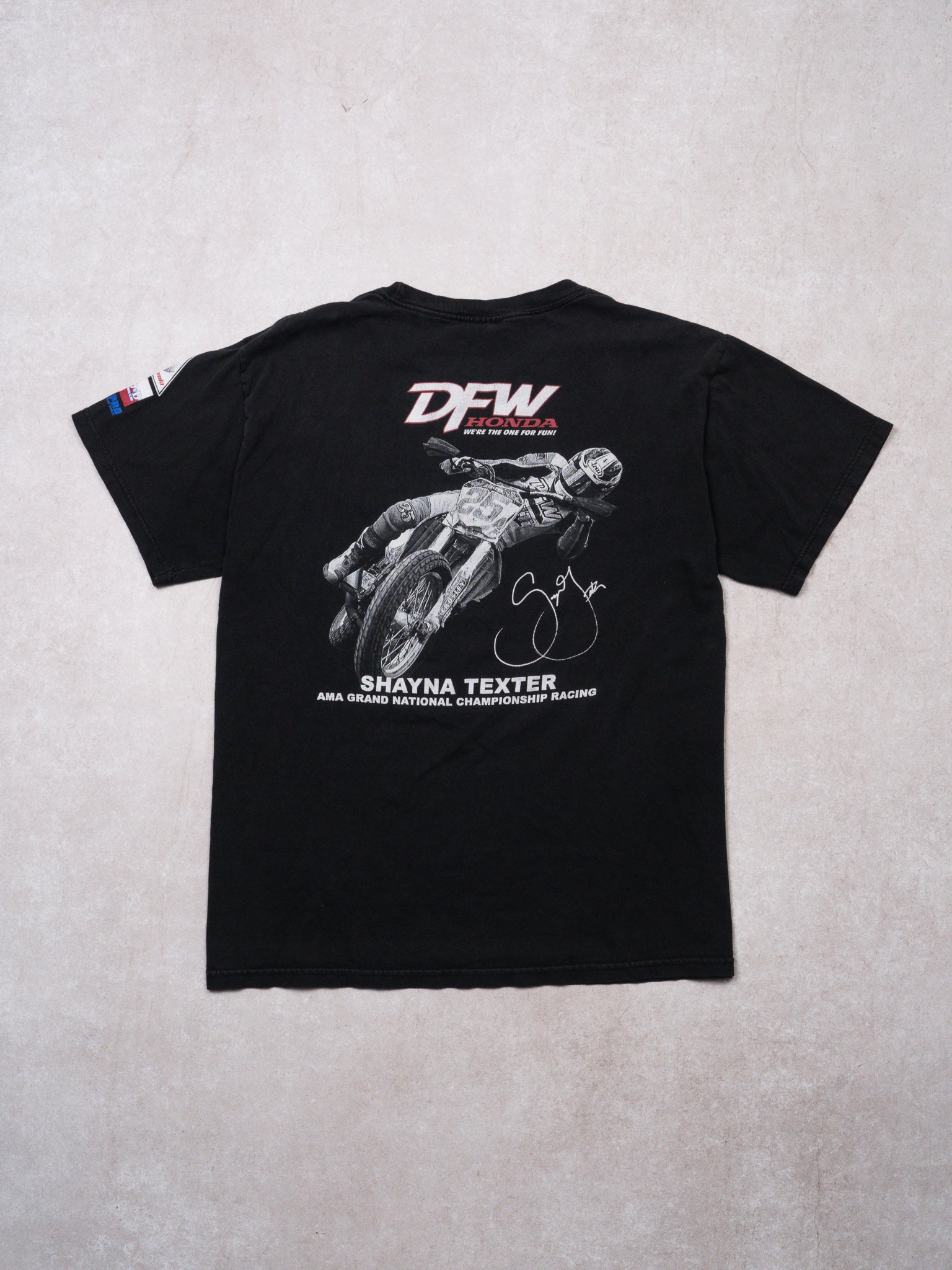 Vintage Black Shayna Texter DFW Honda Champion Tee (M)