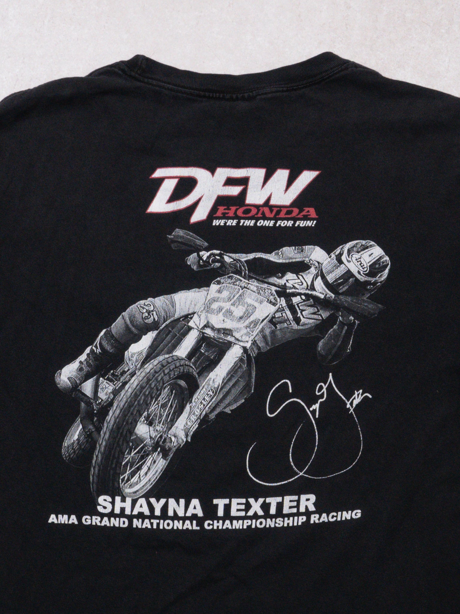 Vintage Black Shayna Texter DFW Honda Champion Tee (M)