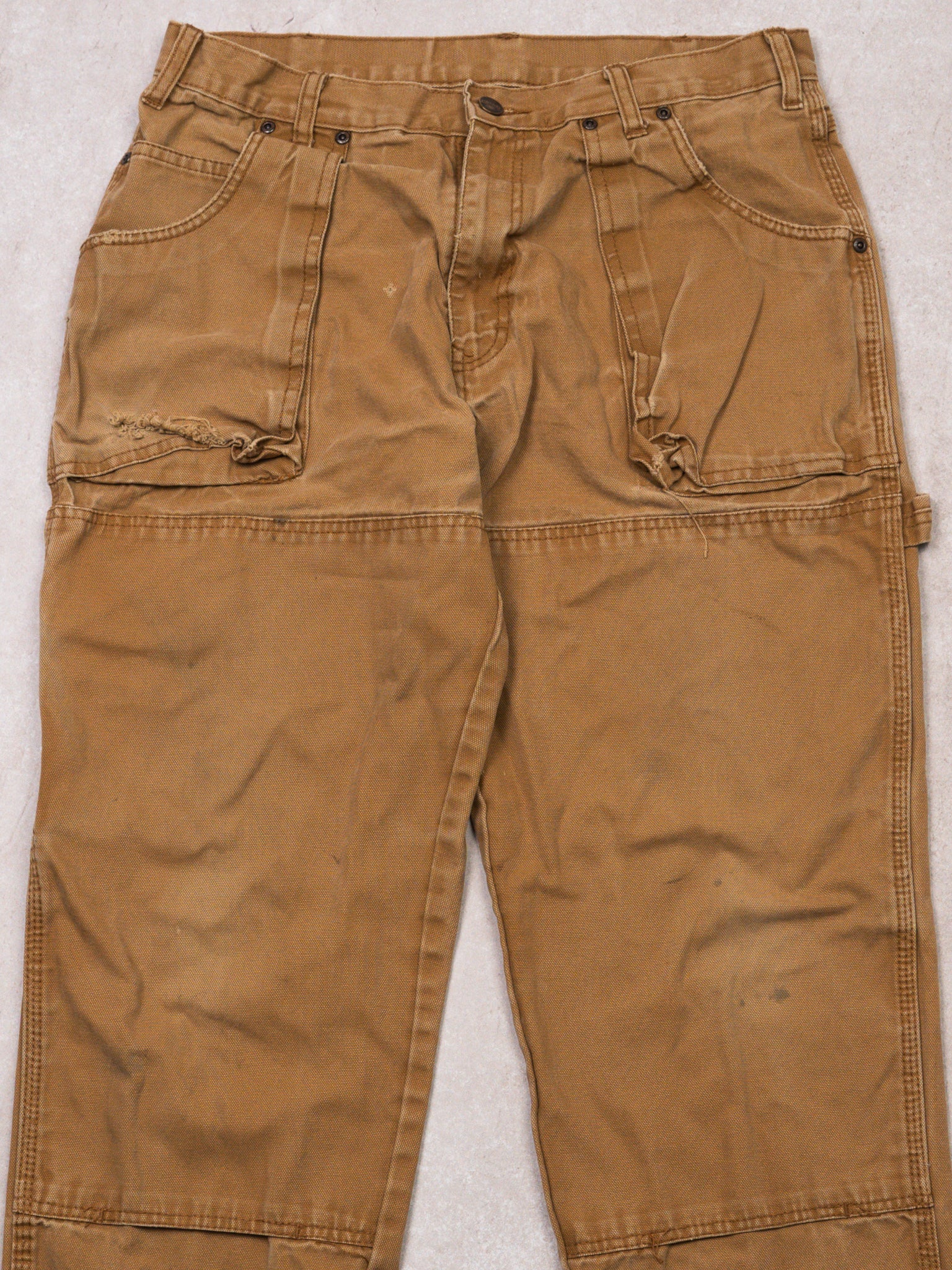 Vintage Rugged Camel Dickies Double Knee (32 x 31)
