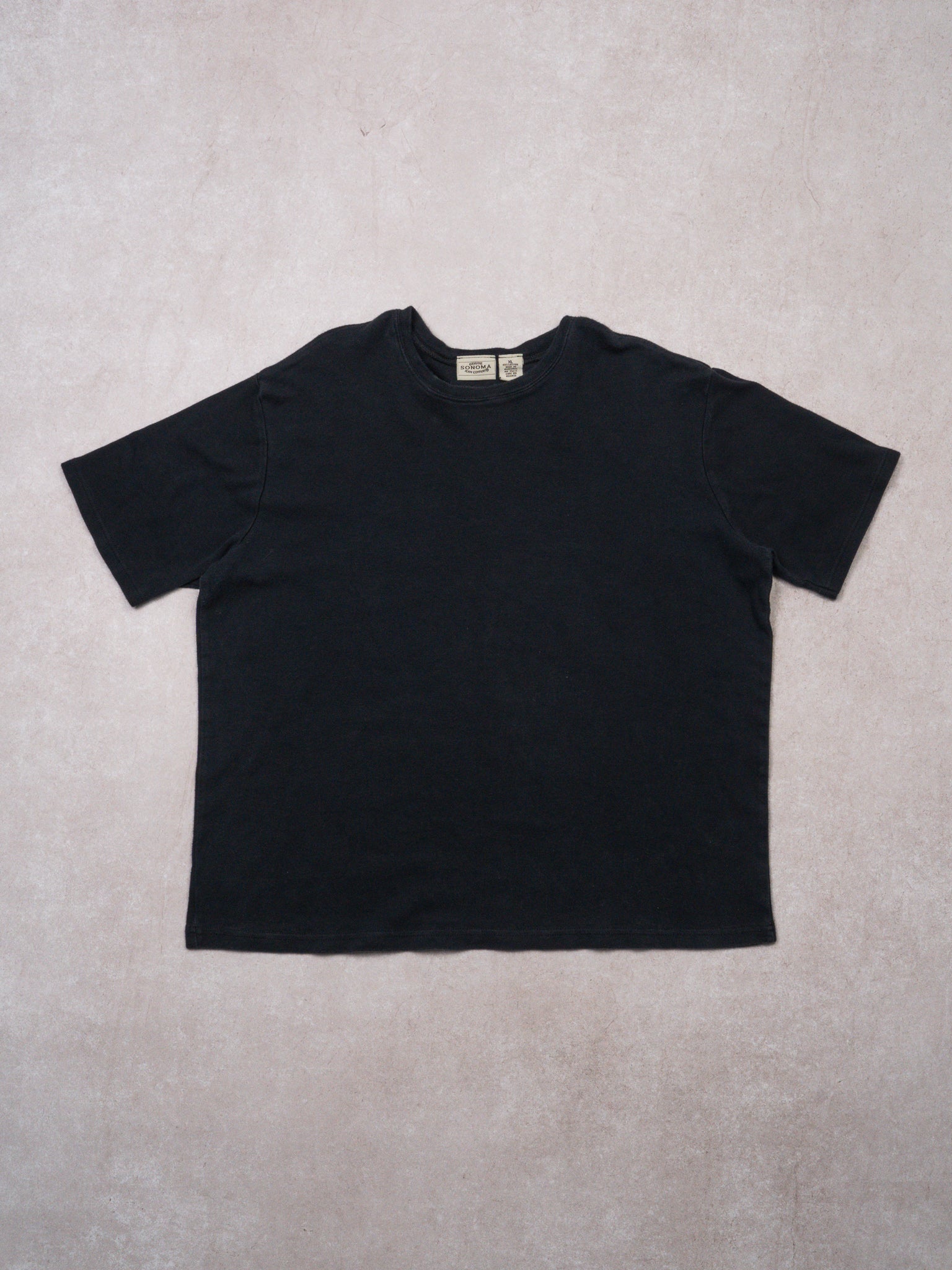 Vintage Black Blank Genuine Sonoma Tee (L)