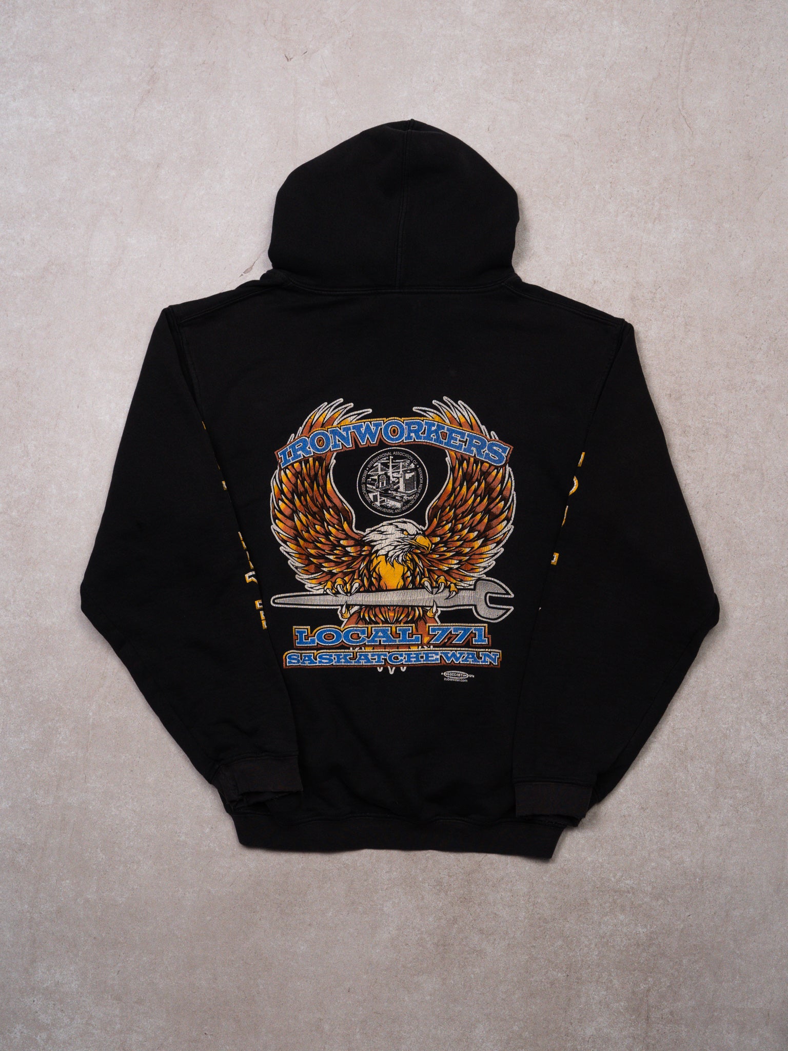 Vintage Local 771 Iron Workers Saskatchewan Hoodie (M)