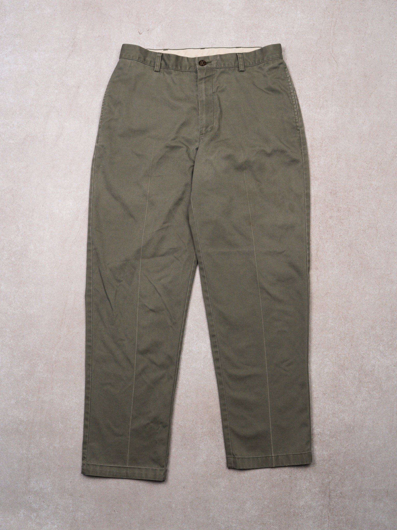 Vintage Washed Moss Green LL Bean Pants (32 x 30)
