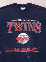 Vintage 2000s Minnesota Twins Rugged Paint Splashed Tee (L)