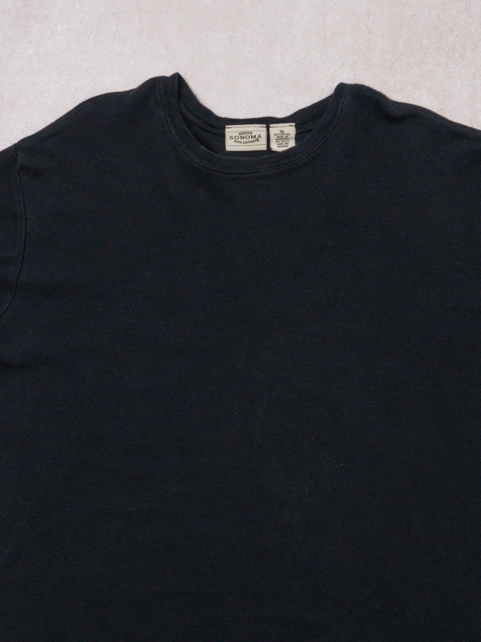 Vintage Black Blank Genuine Sonoma Tee (L)