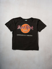 Vintage 90s Black Hard Rock Cafe Ensenada, B.C. Mexico Tee (S)