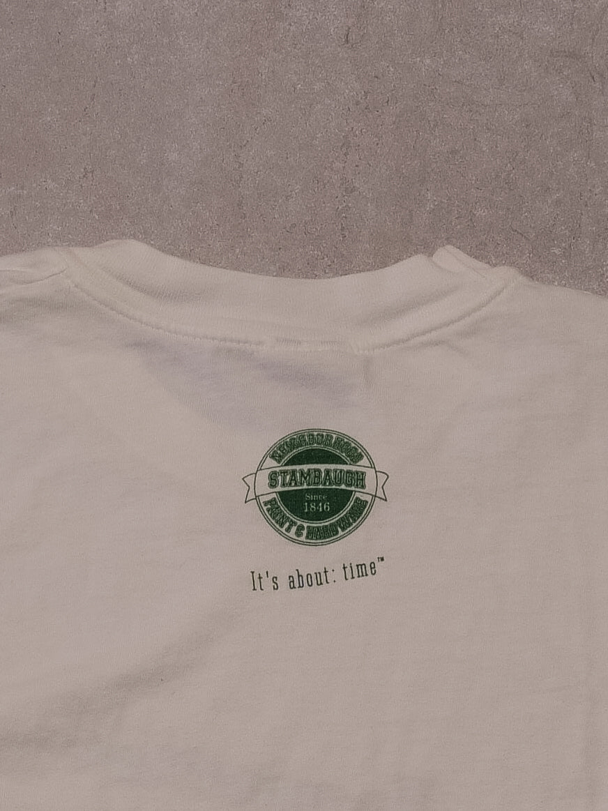 Vintage 90s White "Hammered" Tee (S/M)