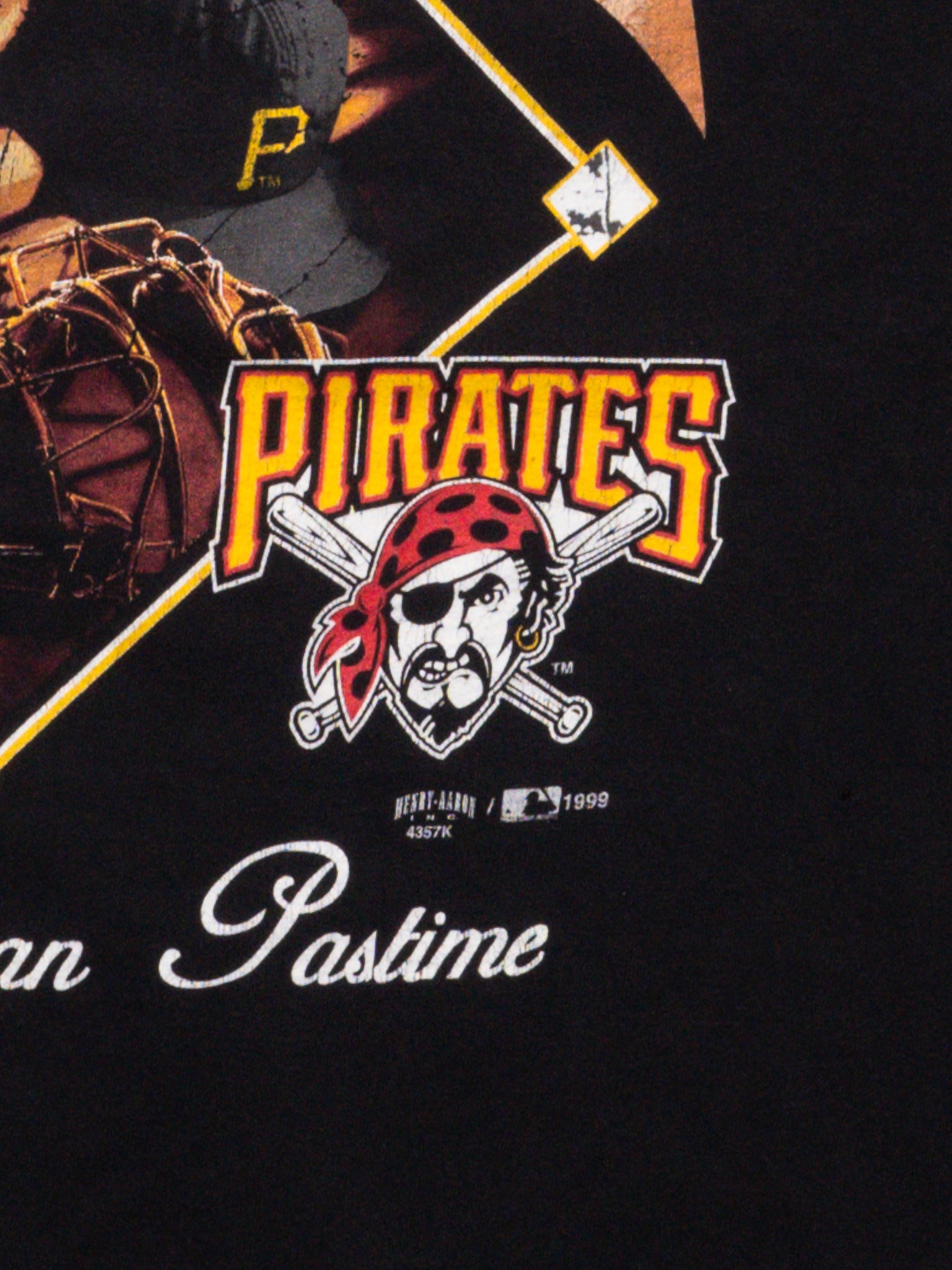 Vintage '99 Black Pirates American Pastime MLB Tee (XL)